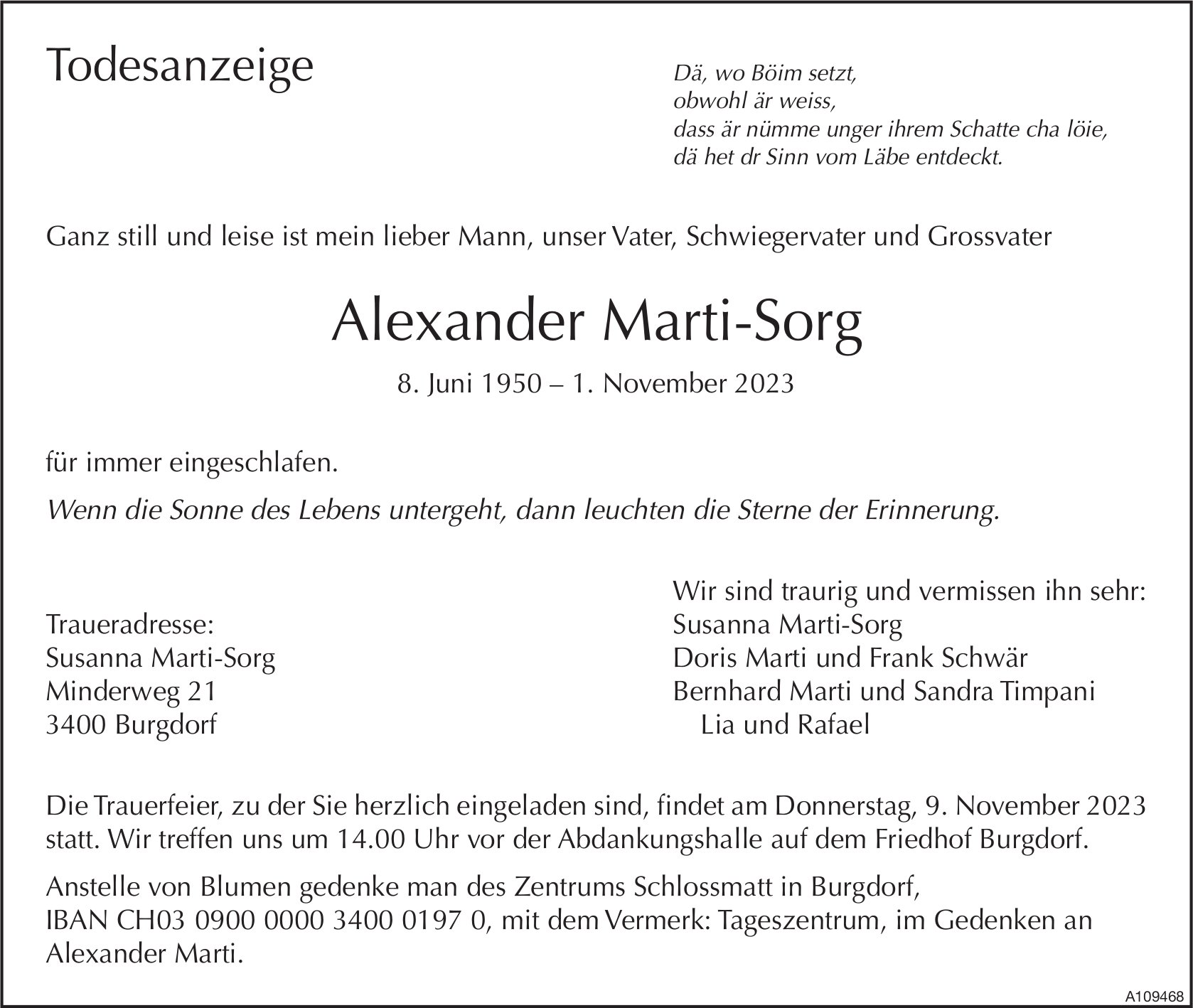 Alexander Marti-Sorg, November 2023 / TA