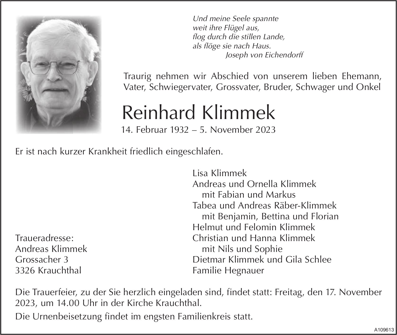 Reinhard Klimmek, November 2023 / TA