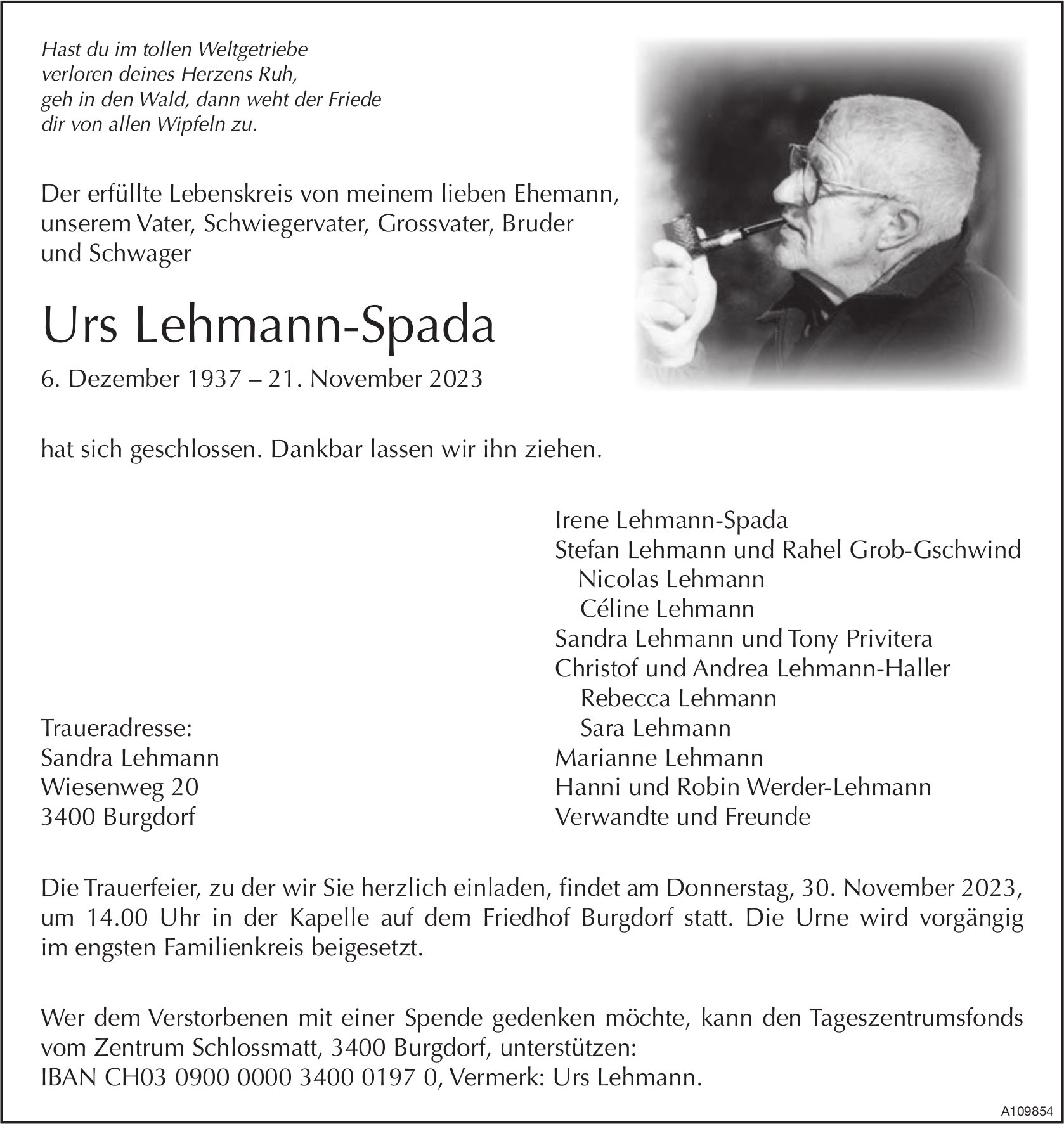 Urs Lehmann-Spada, November 2023 / TA
