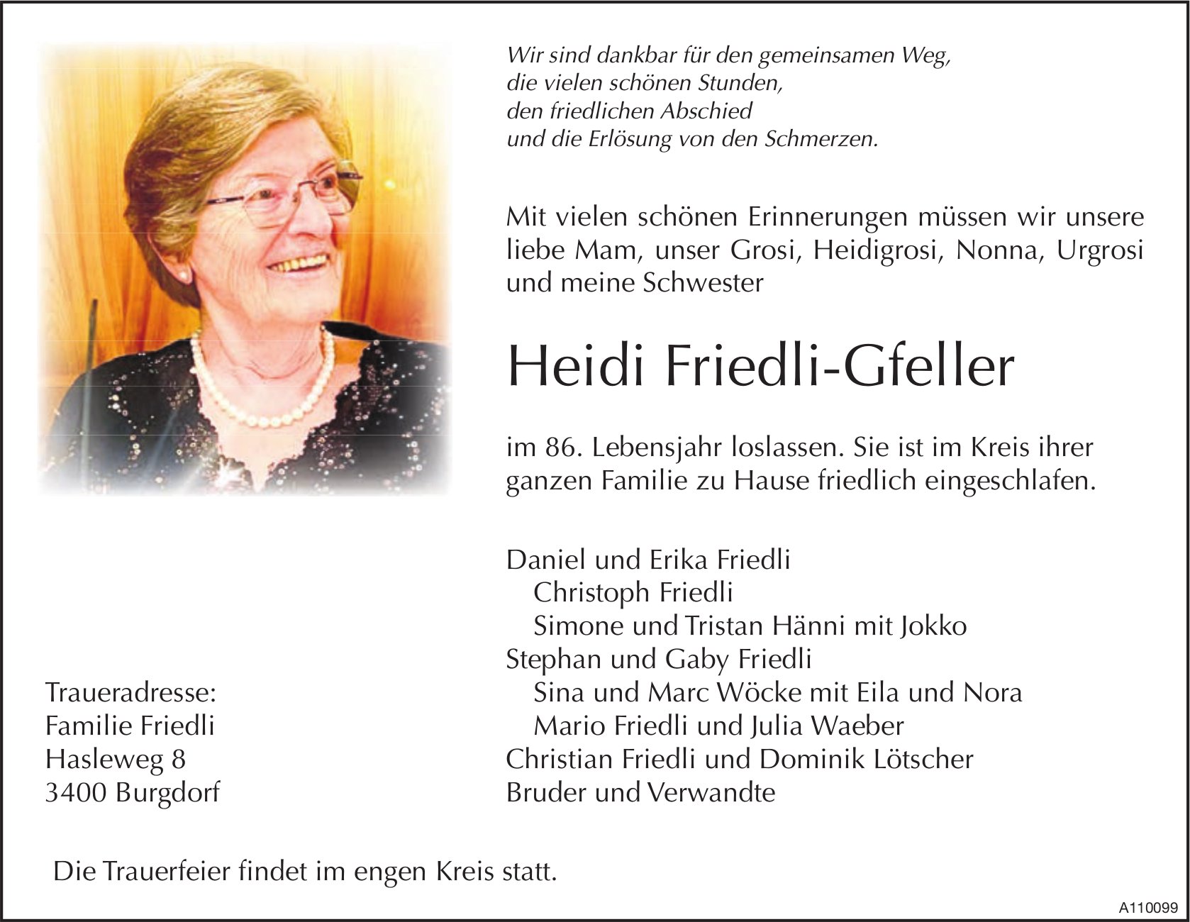 Heidi Friedli-Gfeller, Dezember 2023 / TA