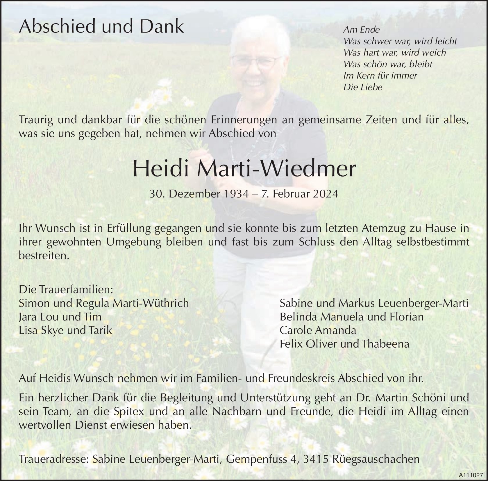 Heidi Marti-Wiedmer, im Februar 2024 / TA + DS
