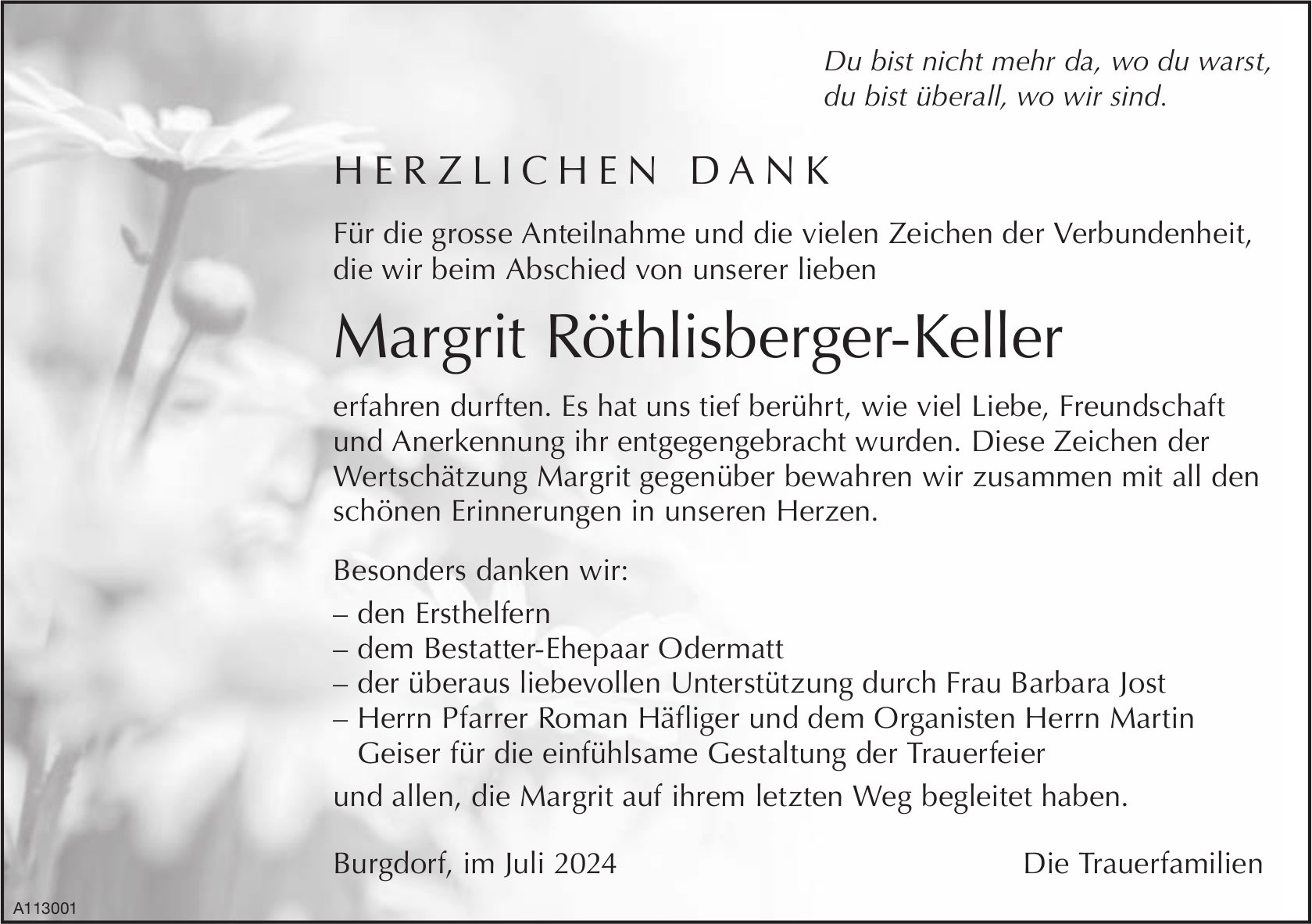 MargritRöthlisberger-Keller, im Juli 2024 / DS