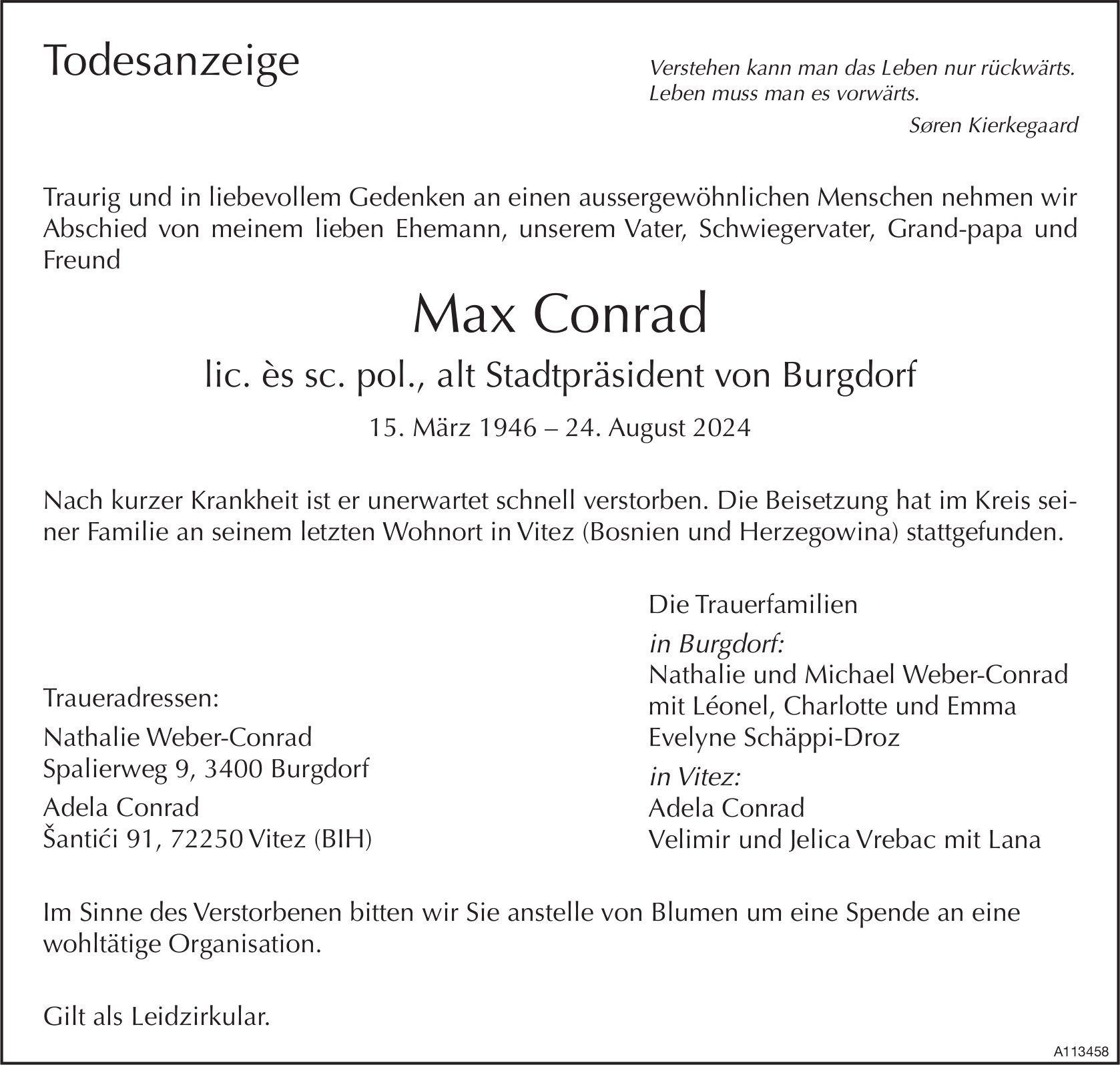 Max Conrad, August 2024 / TA