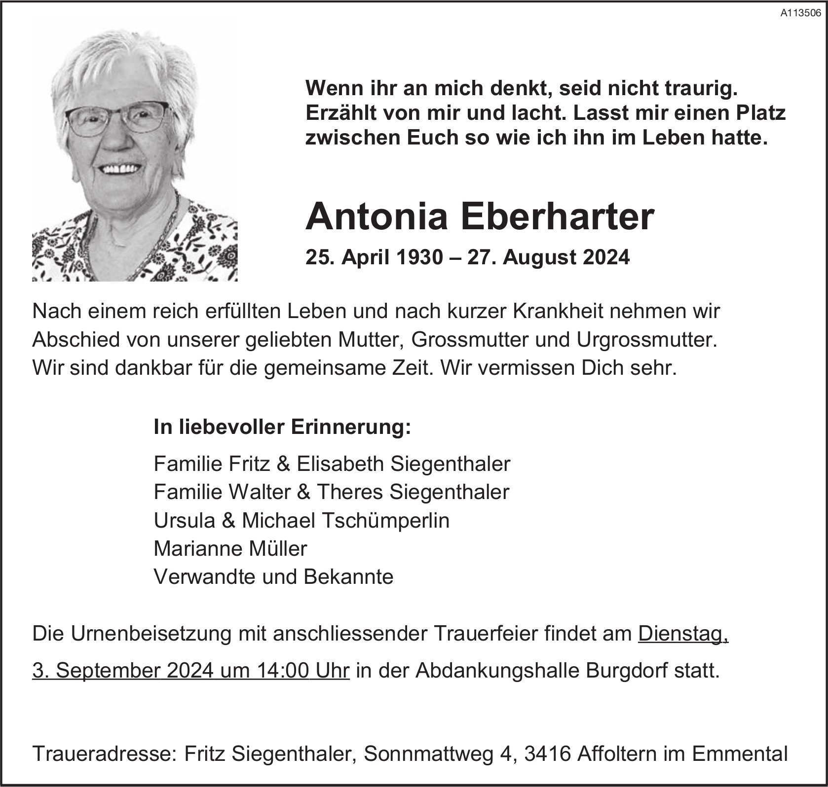 Antonia Eberharter, August 2024 / TA