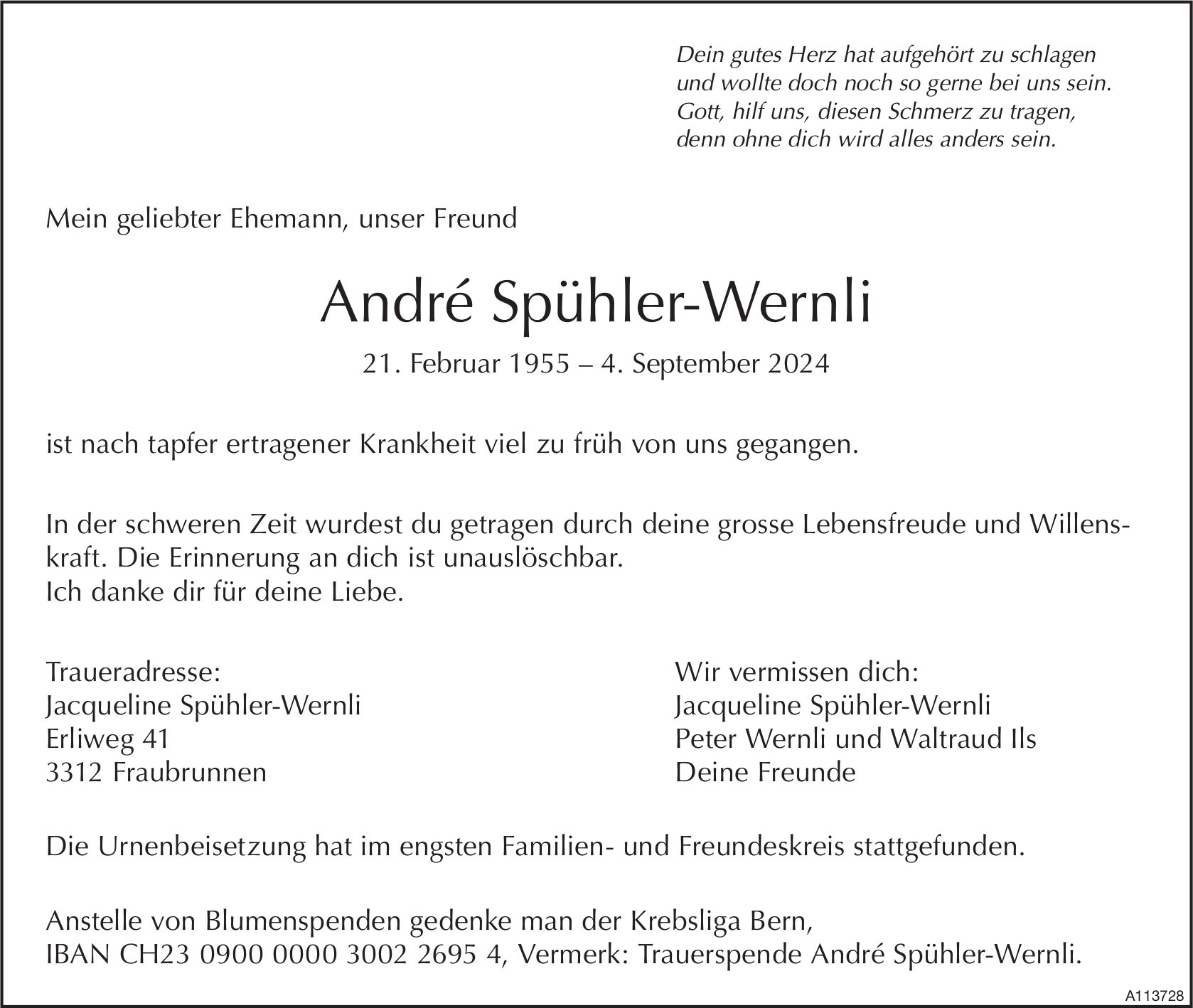 André Spühler-Wernli, September 2024 / TA