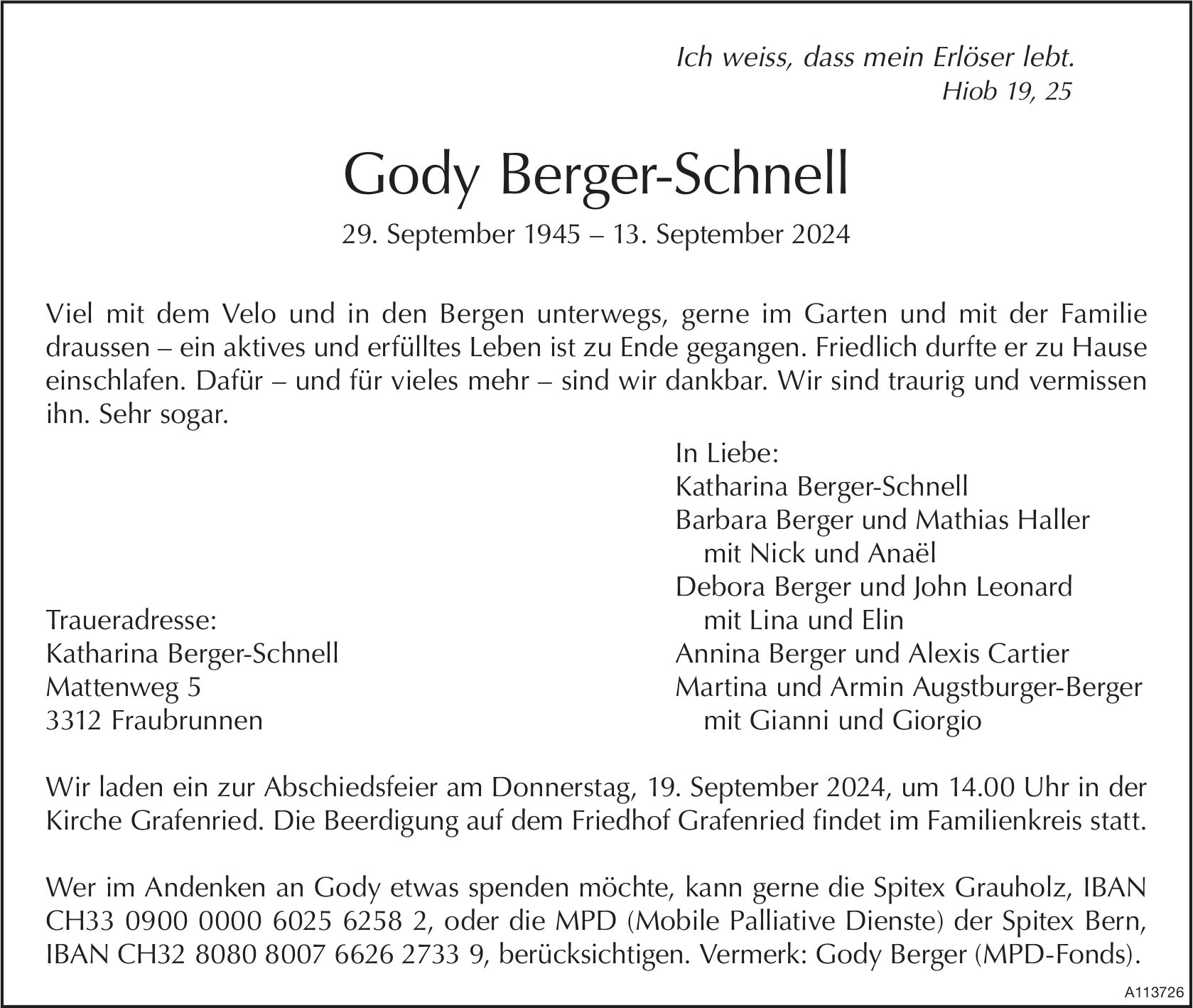 Gody Berger-Schnell, September 2024 / TA