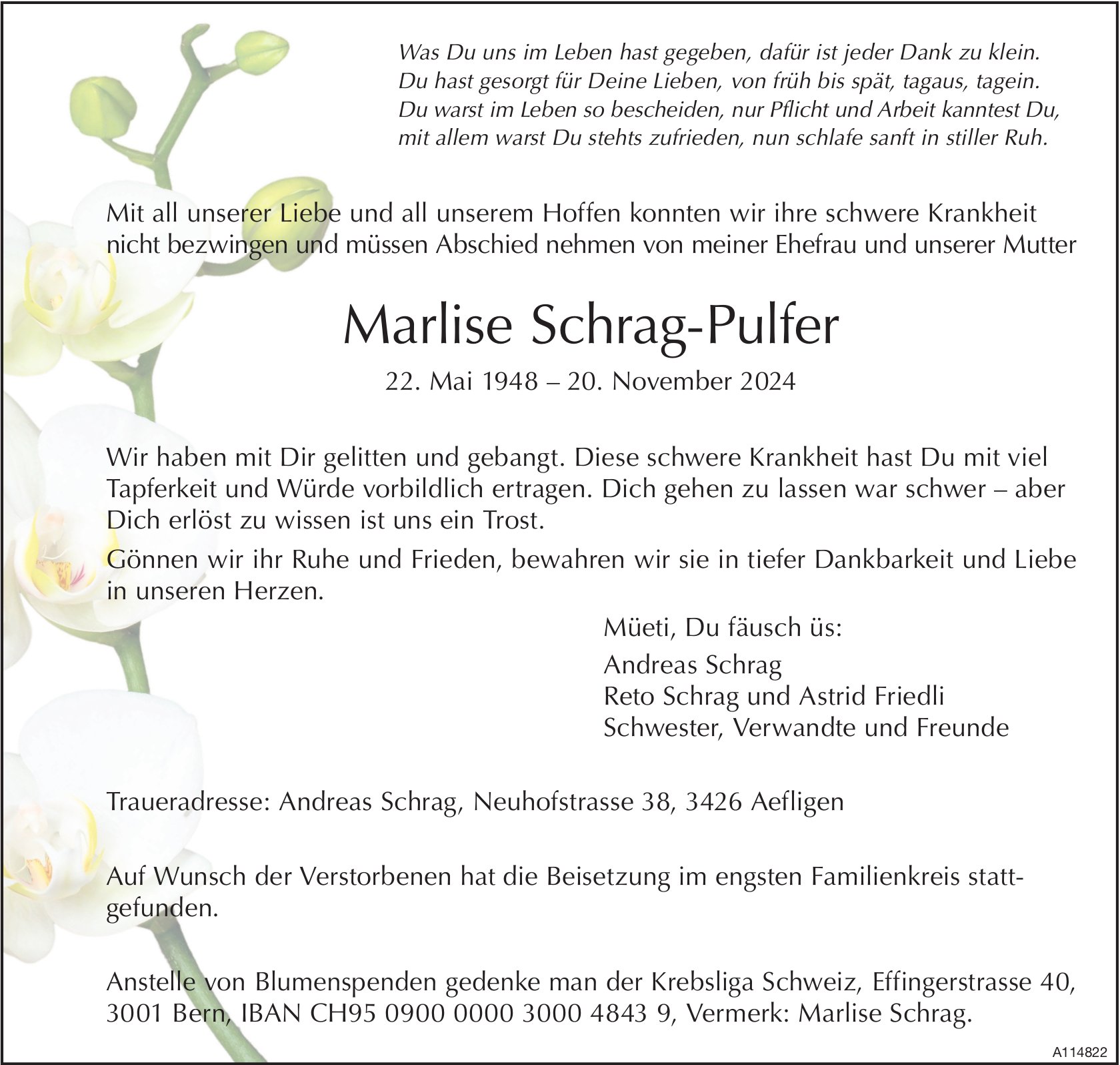 Marlise Schrag-Pulfer, November 2024 / TA