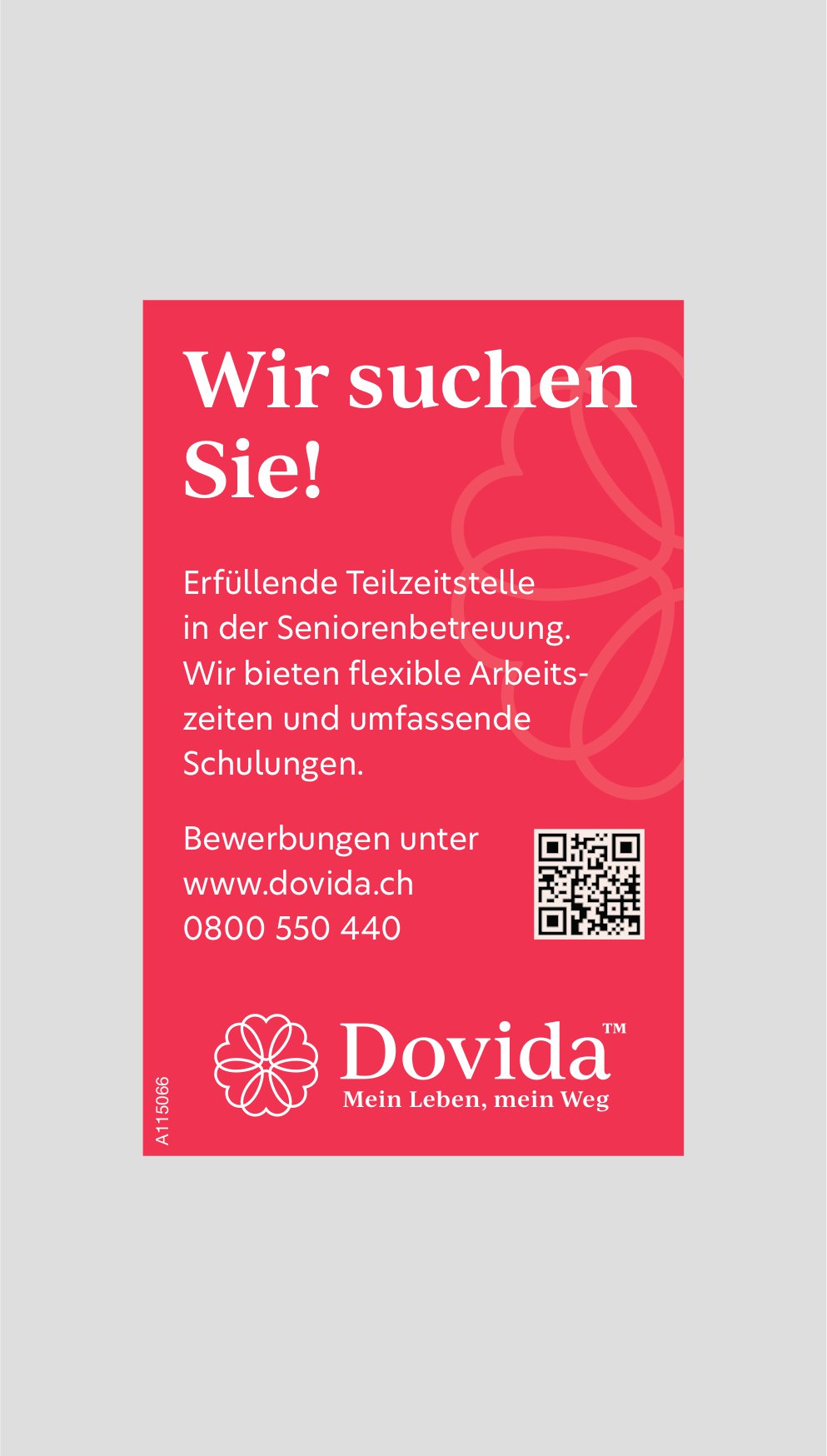 Seniorenbetreuung, Dovida, gesucht