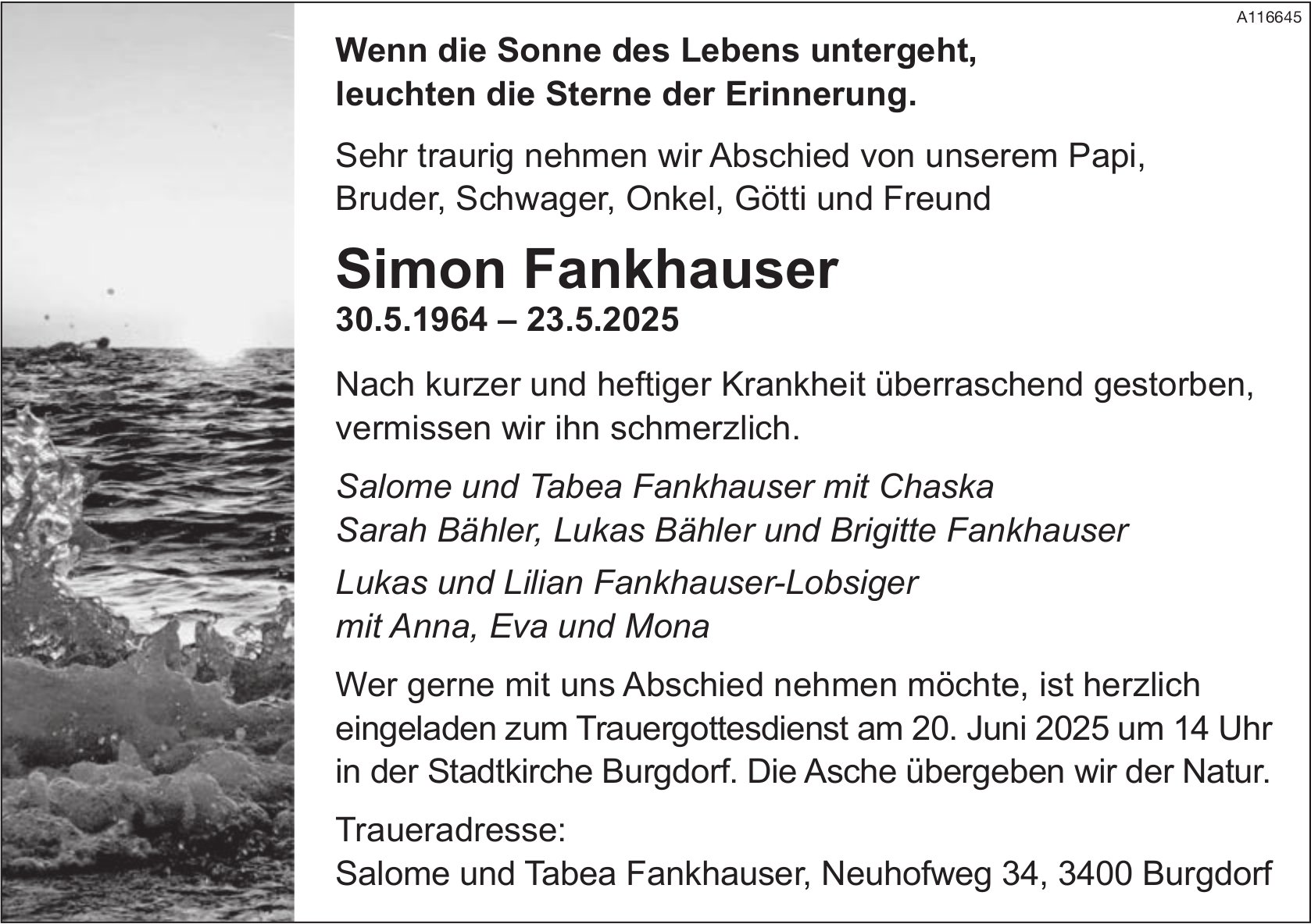 Simon Fankhauser, Mai 2025 / TA