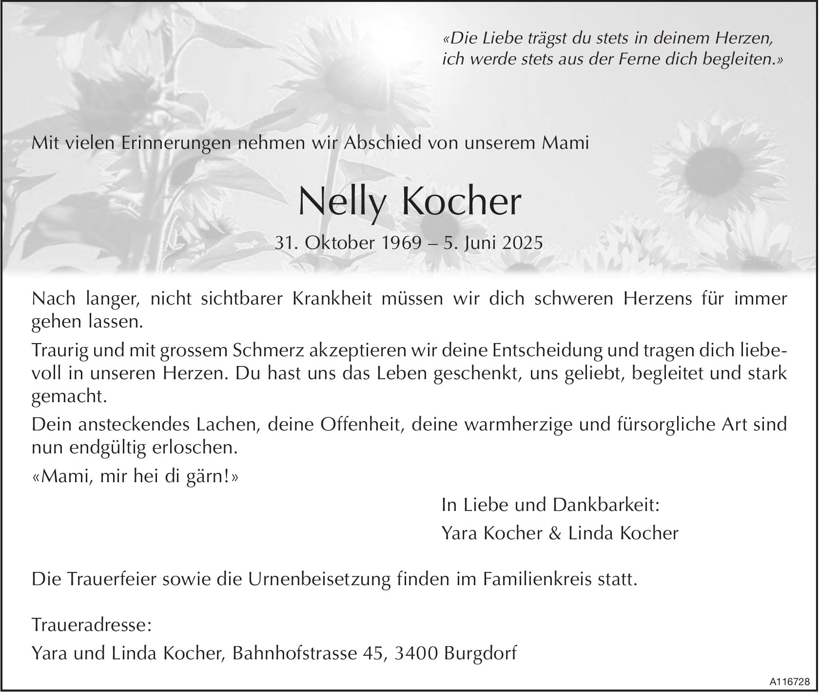 Nelly Kocher, Juni 2025 / TA