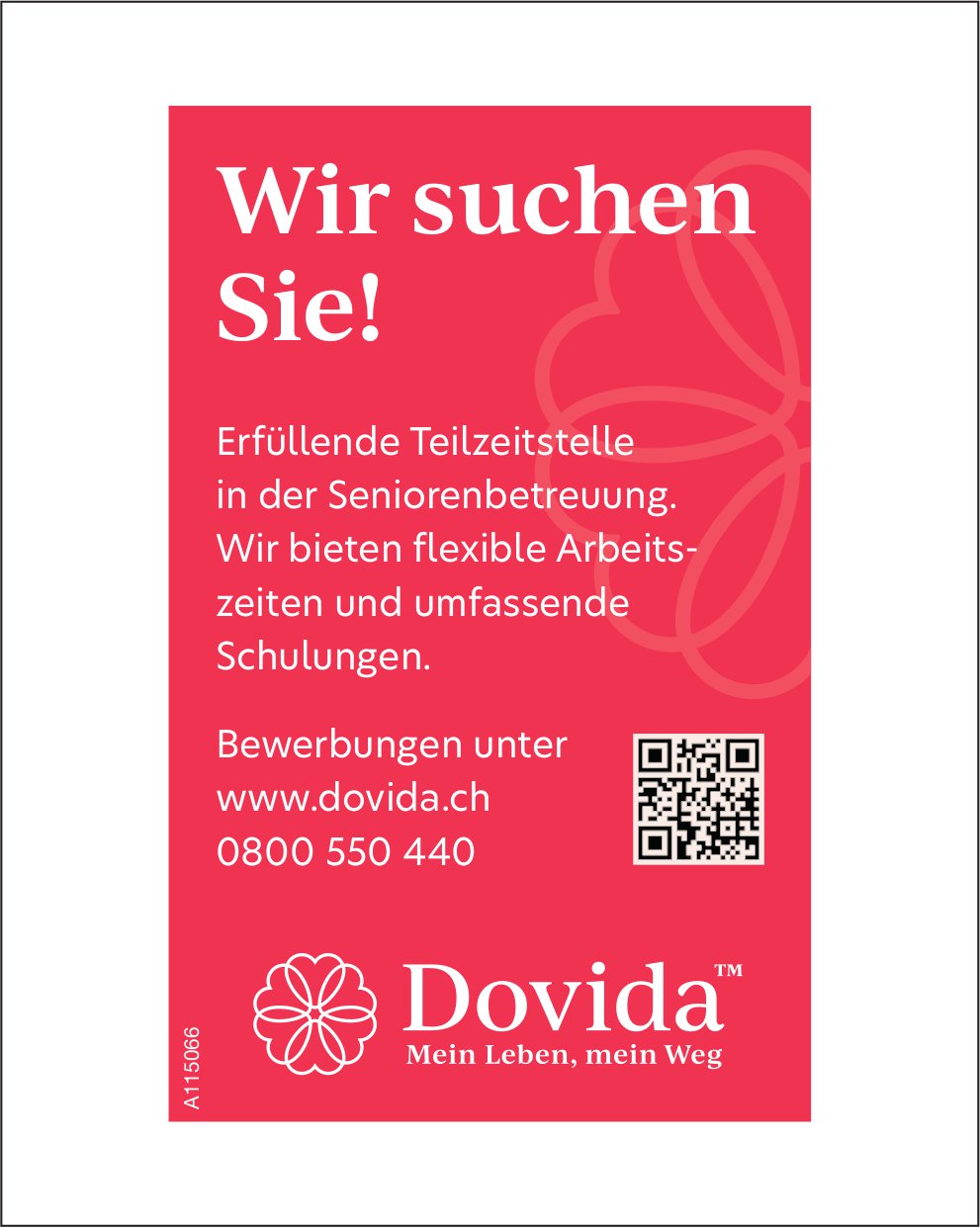 Seniorenbetreuung, Dovida, gesucht