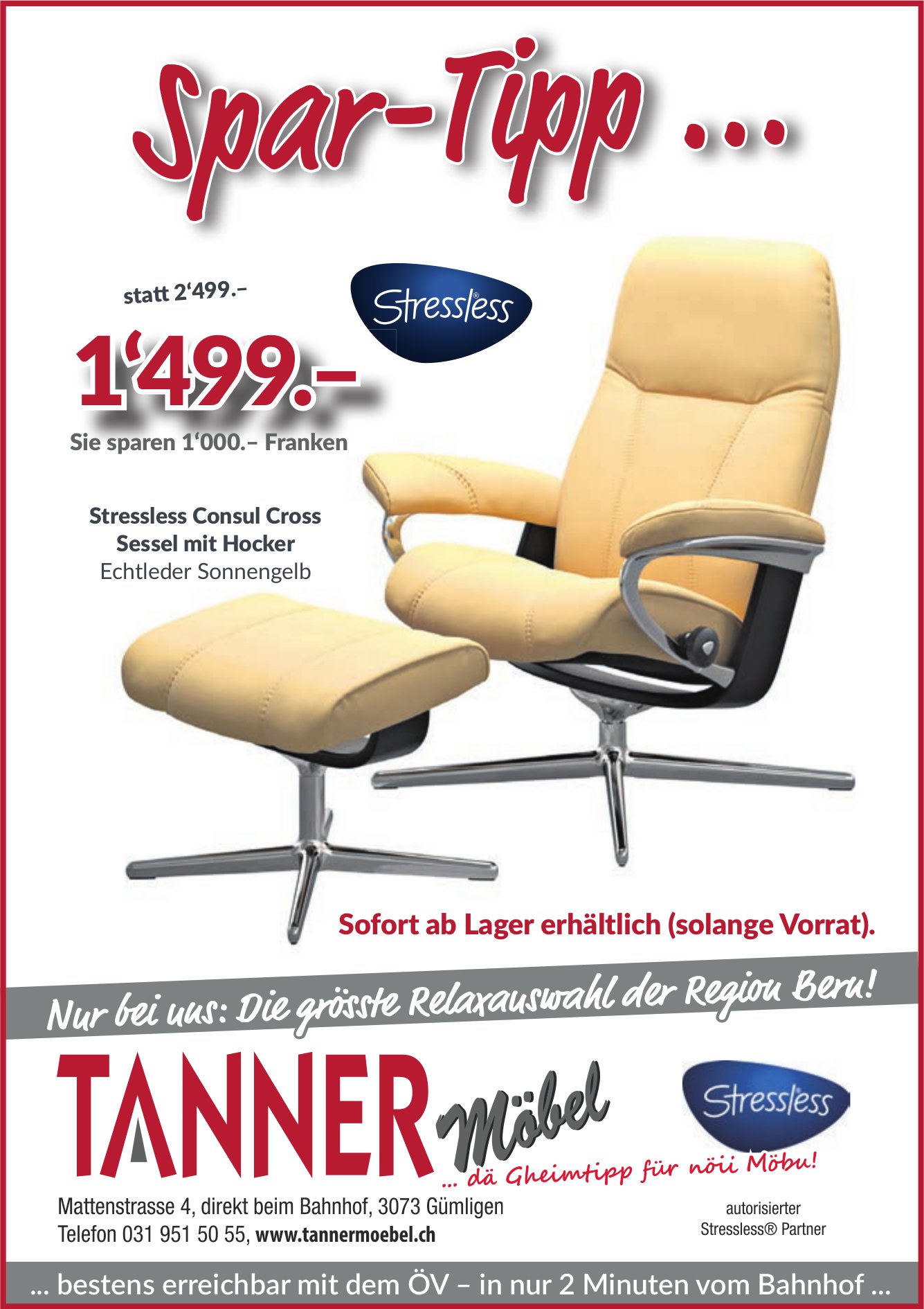 Tanner Möbel, Gümligen - Spar-Tipp...
