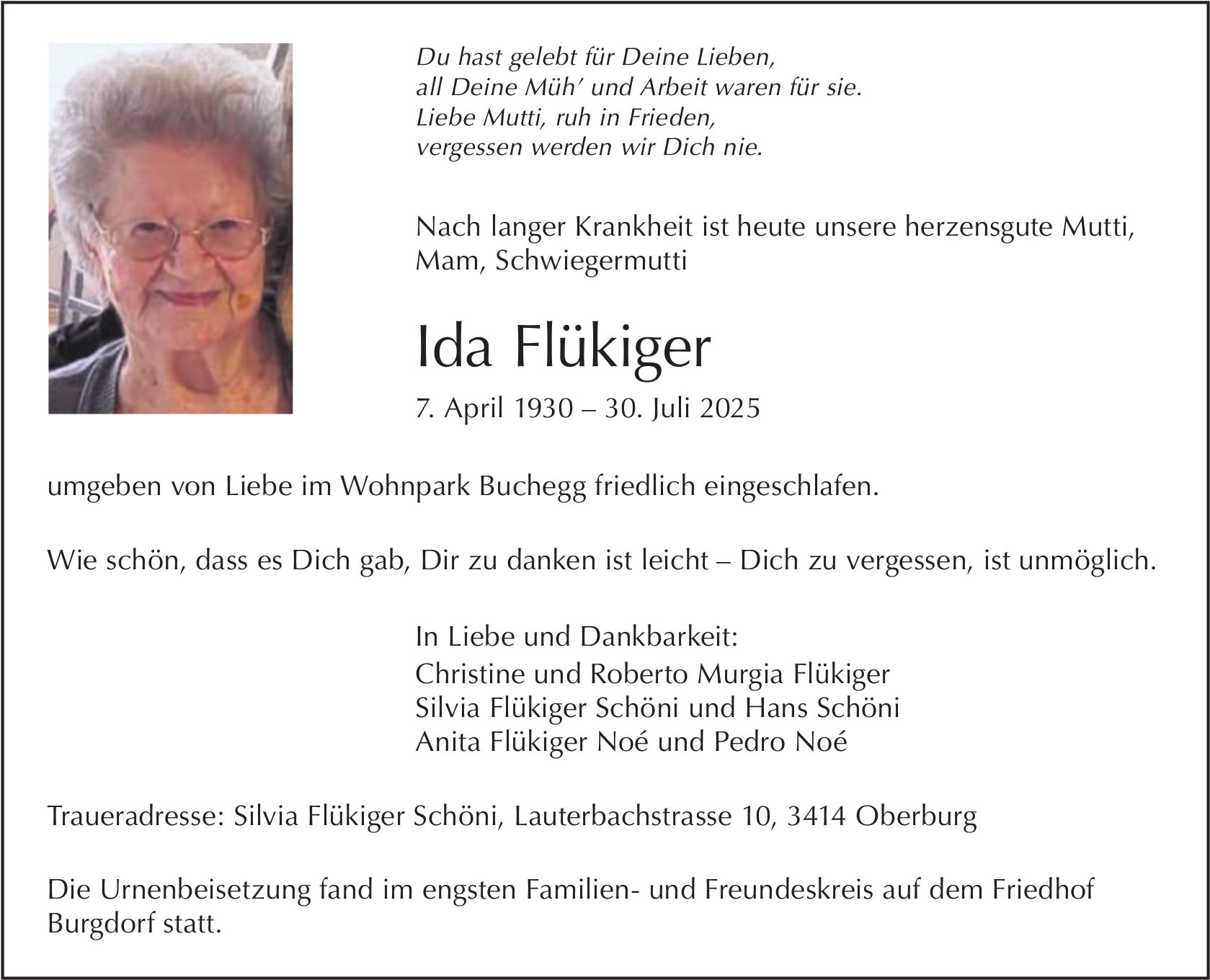 Ida Flükiger, Juli 2025 / TA