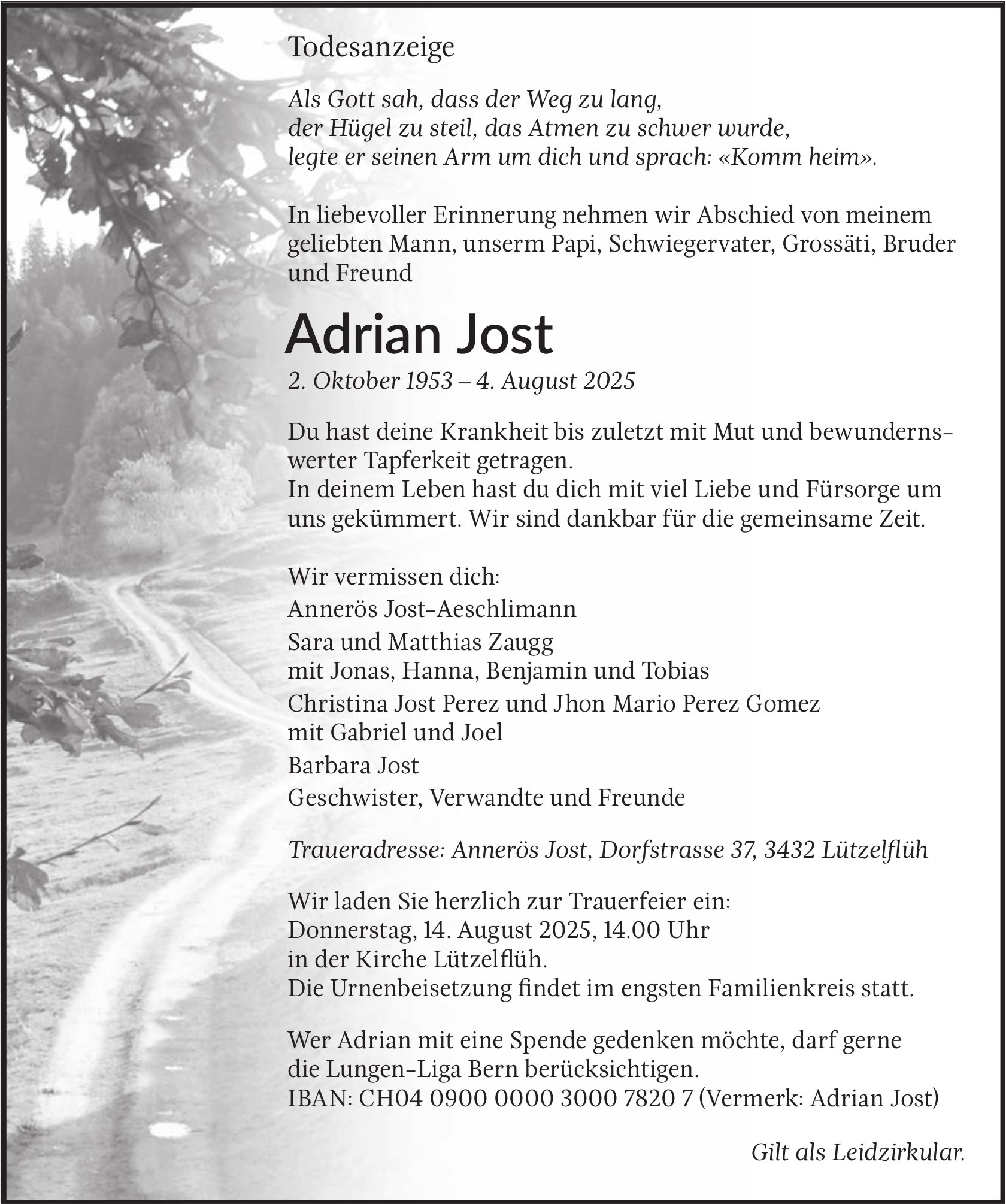 Adrian Jost, August 2025 / TA