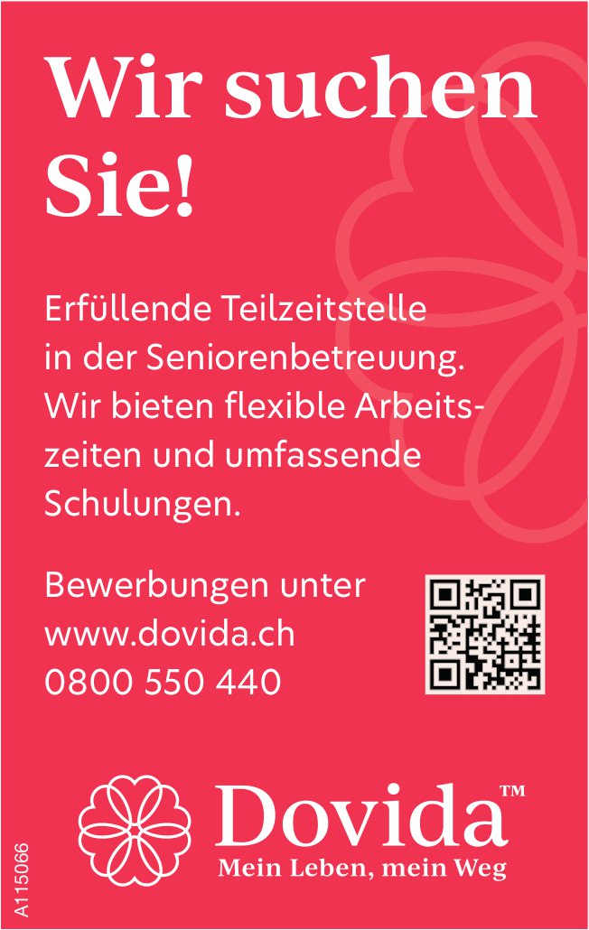 Seniorenbetreuung, Dovida, gesucht