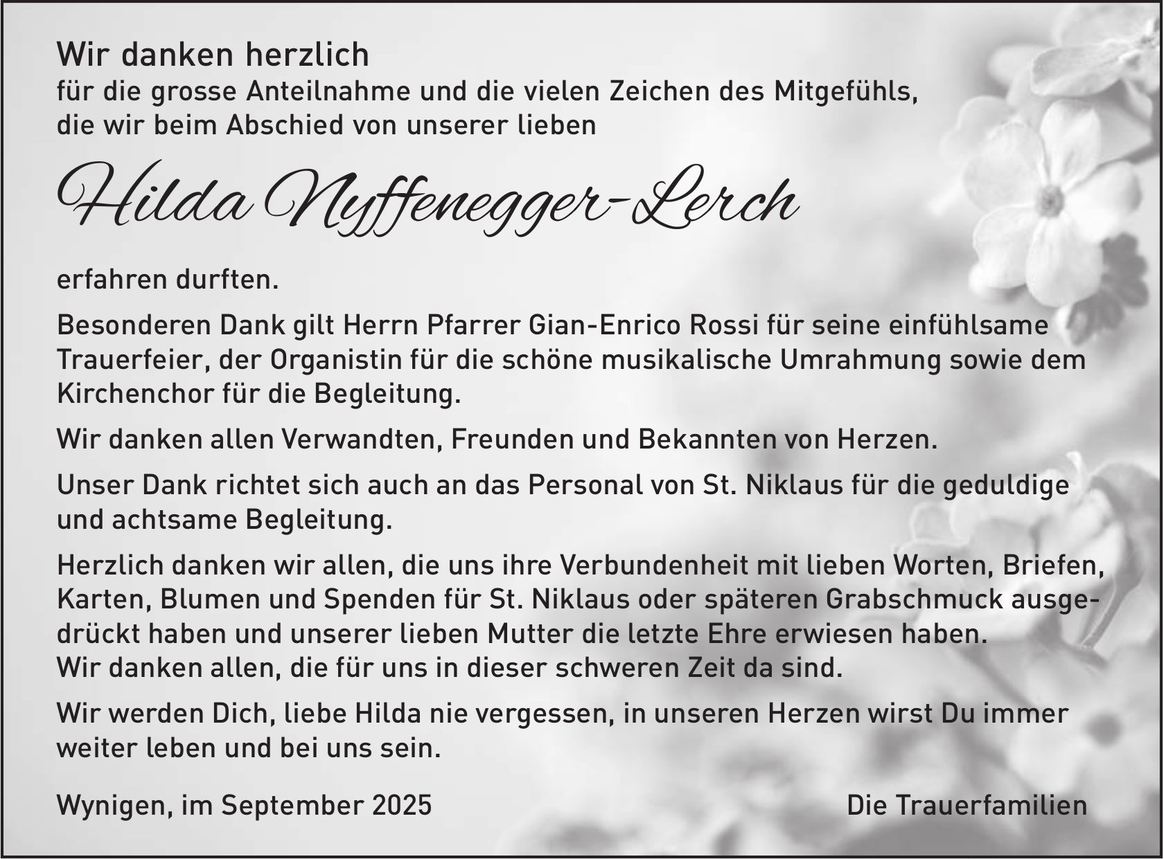 Hilda Nyffenegger-Lerch, im September 2025 / DS