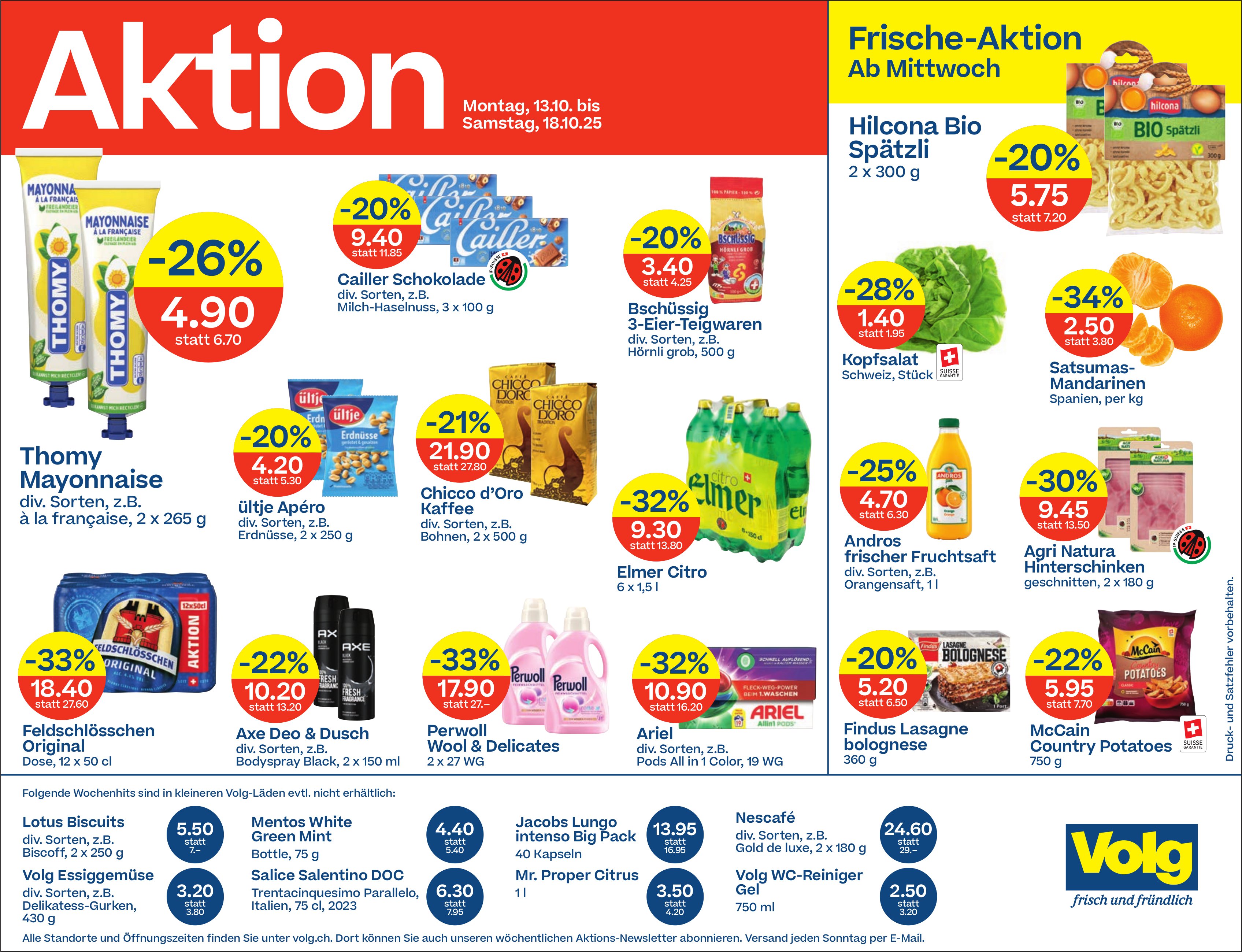 Volg, Frische-Aktion
