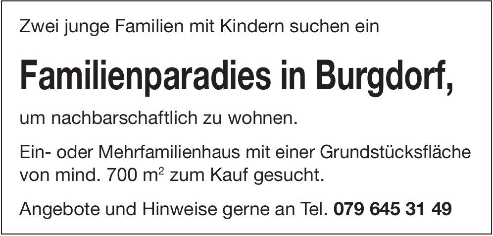 Ein- oder Mehrfamilienhaus, Burgdorf, zu kaufen gesucht