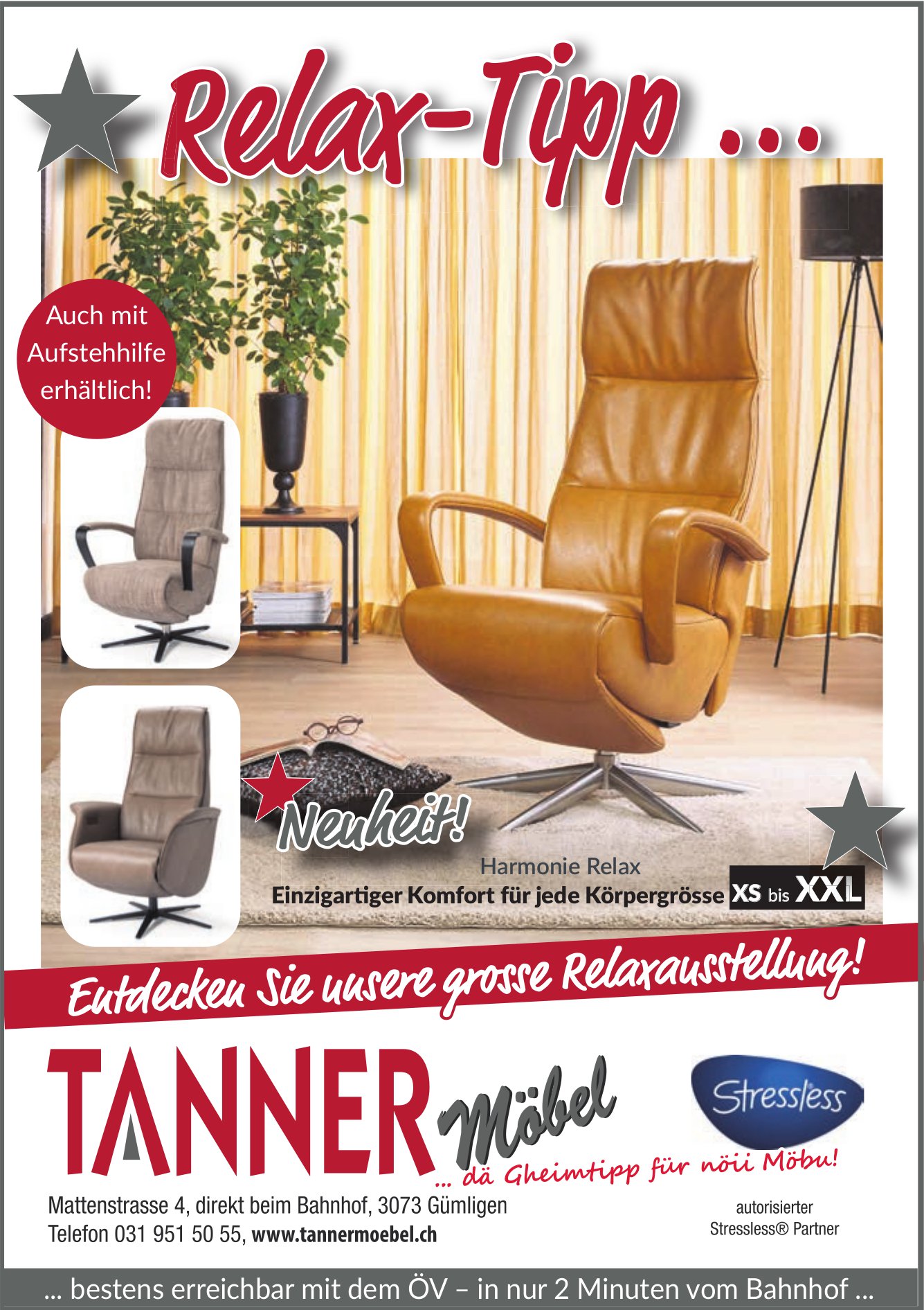 Tanner Möbel, Gümligen - Relax-Tipp...