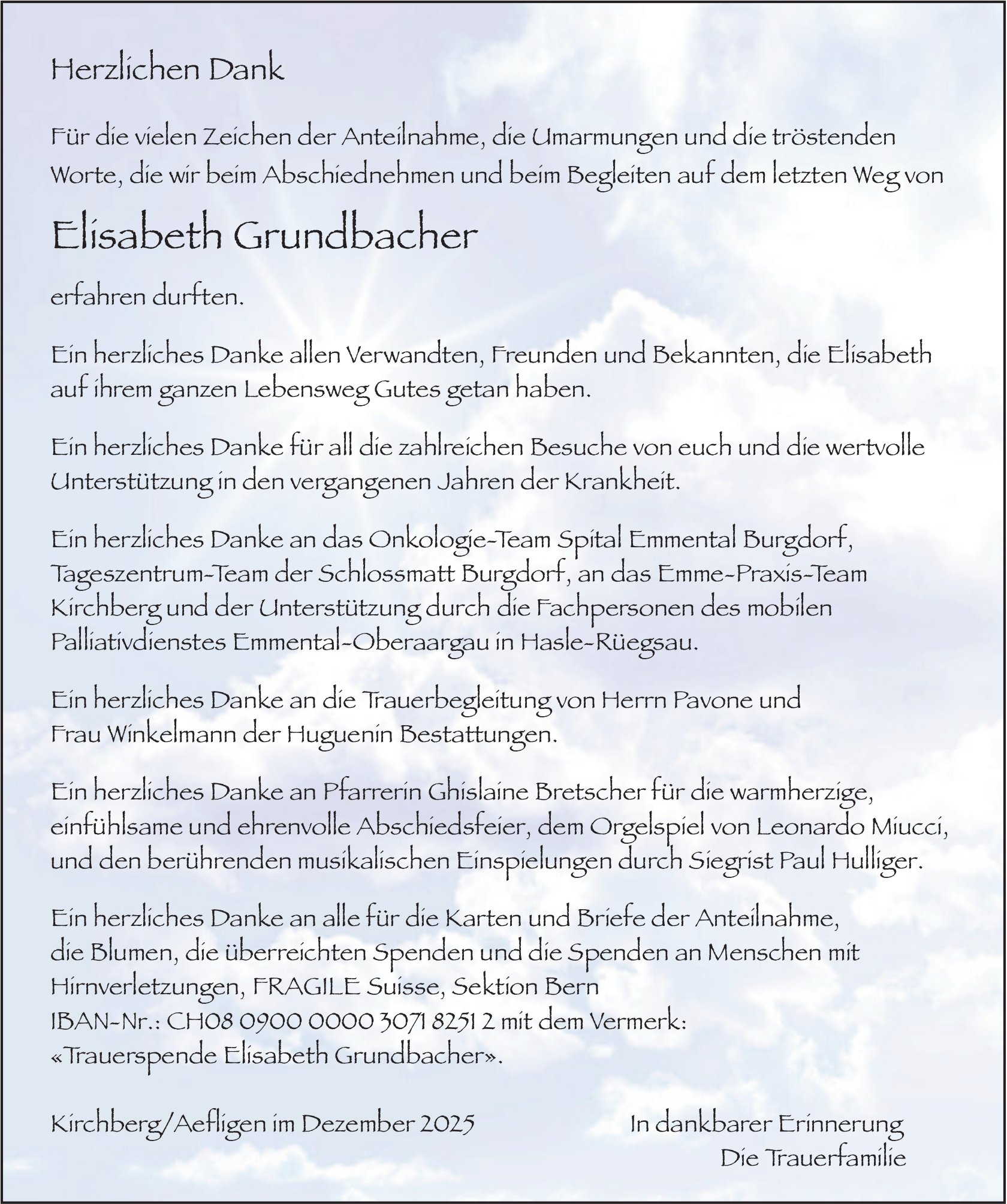 Elisabeth Grundbacher, im Januar 2026 / DS