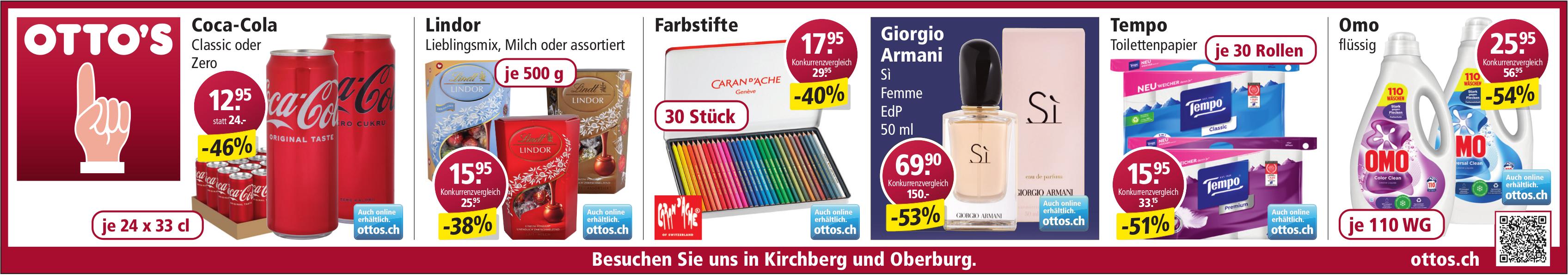 OTTO'S, Besuchen Sie uns in Kirchberg und Oberburg.