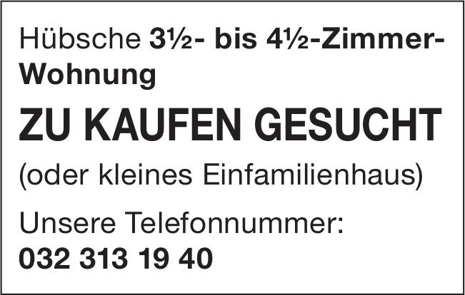 3½- bis 4½-Zimmer-Wohnung, 3½ Zimmer-Wohnung, zu kaufen gesucht