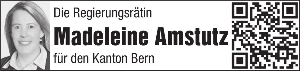 Die Regierungsrätin Madeleine Amstutz für den Kanton Bern