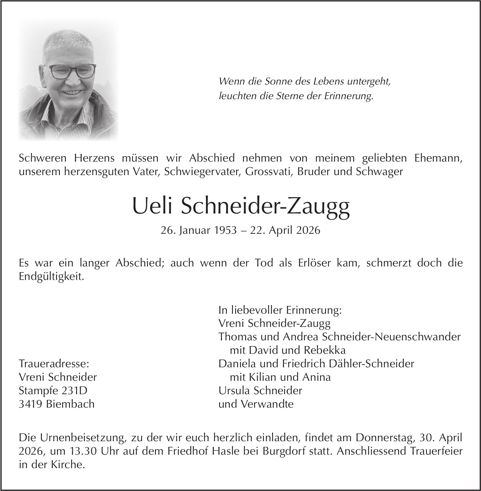 Ueli Schneider-Zaugg / TA