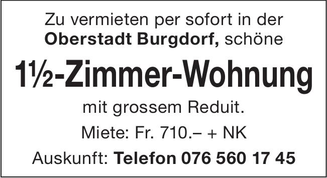 1½-Zimmer-Wohnung, 1½ Zimmer-Wohnung, Burgdorf, zu vermieten
