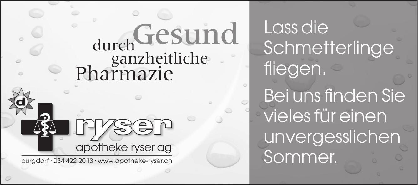 apotheke ryser ag, Burgdorf - Lass die Schmetterlinge fliegen. Bei uns finden Sie vieles für einen unvergesslichen Sommer.