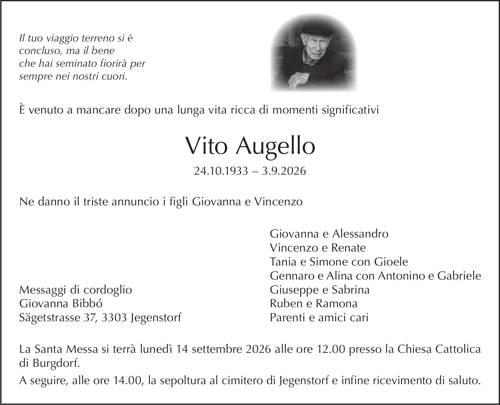 Vito Augello, September 2026 / TA