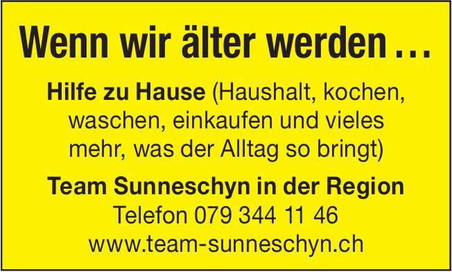 Team Sunneschyn in der Region, Wenn wir älter werden …