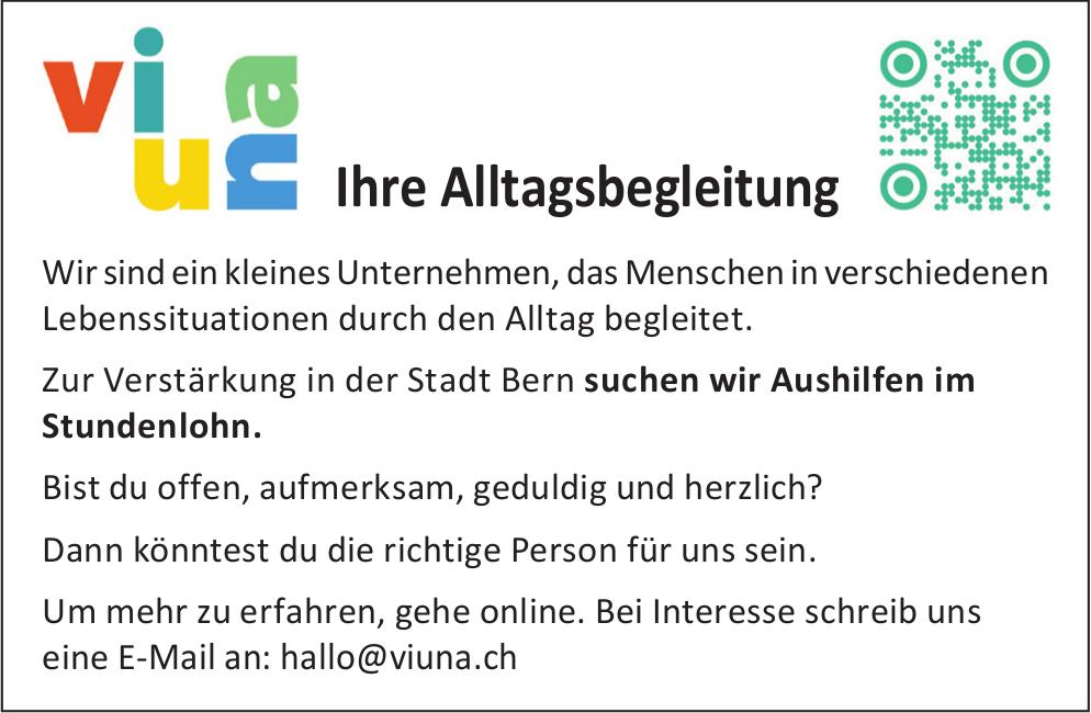 Aushilfen im Stundenlohn, viuna, Bern, Gesucht