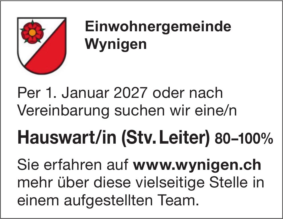 Hauswart/in (Stv. Leiter) 80–100%, Einwohnergemeinde Wynigen, Gesucht