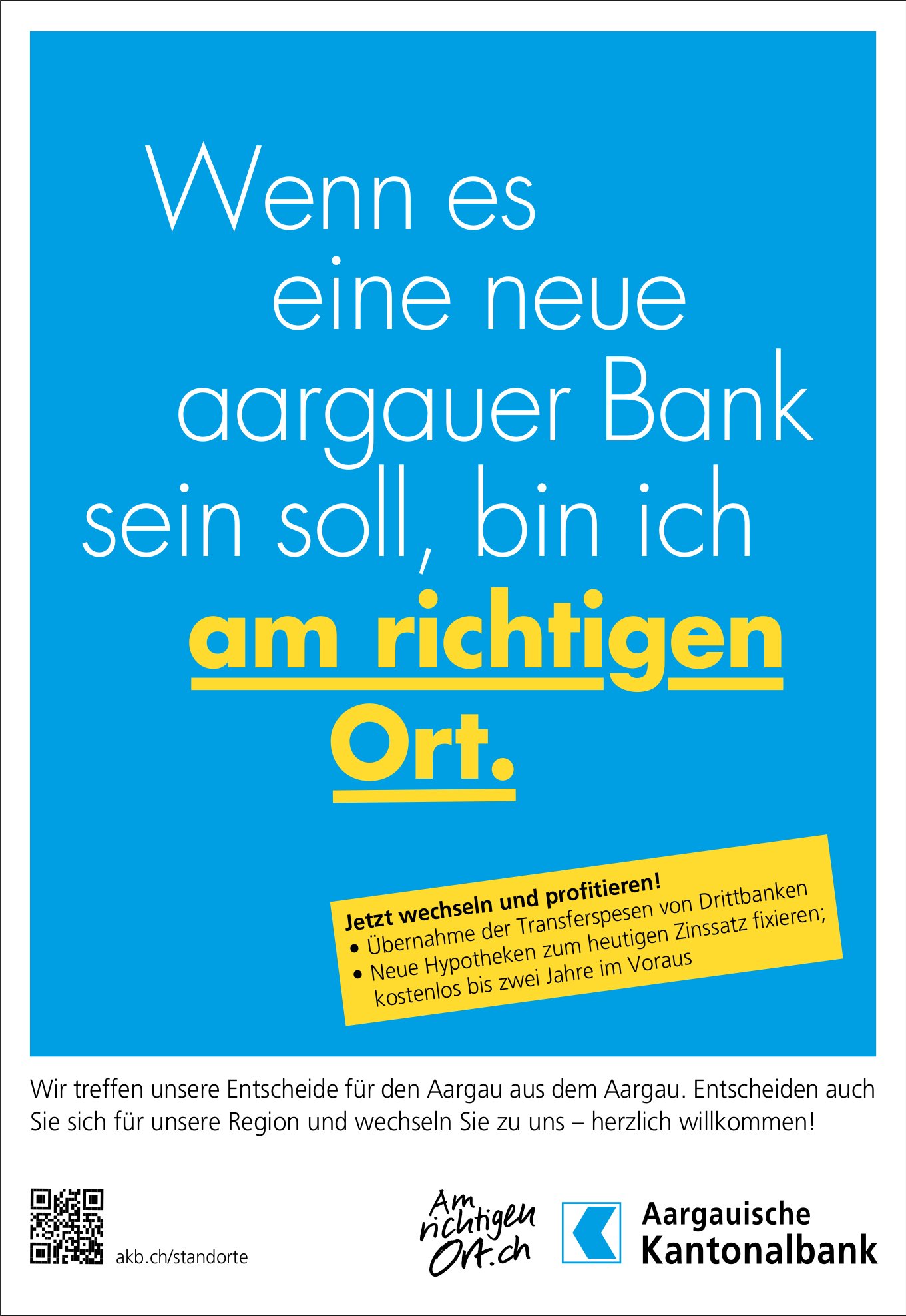 Aargauische Kantonalbank, Wenn es eine neue aargauer Bank sein soll