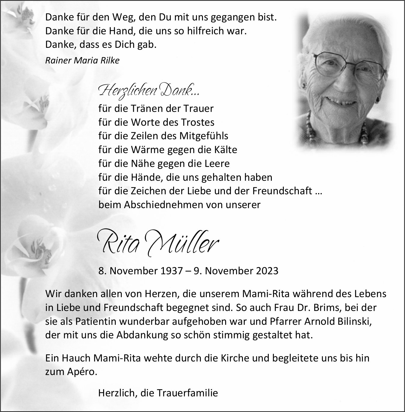 Müller Rita, im Dezember 2023 / DS