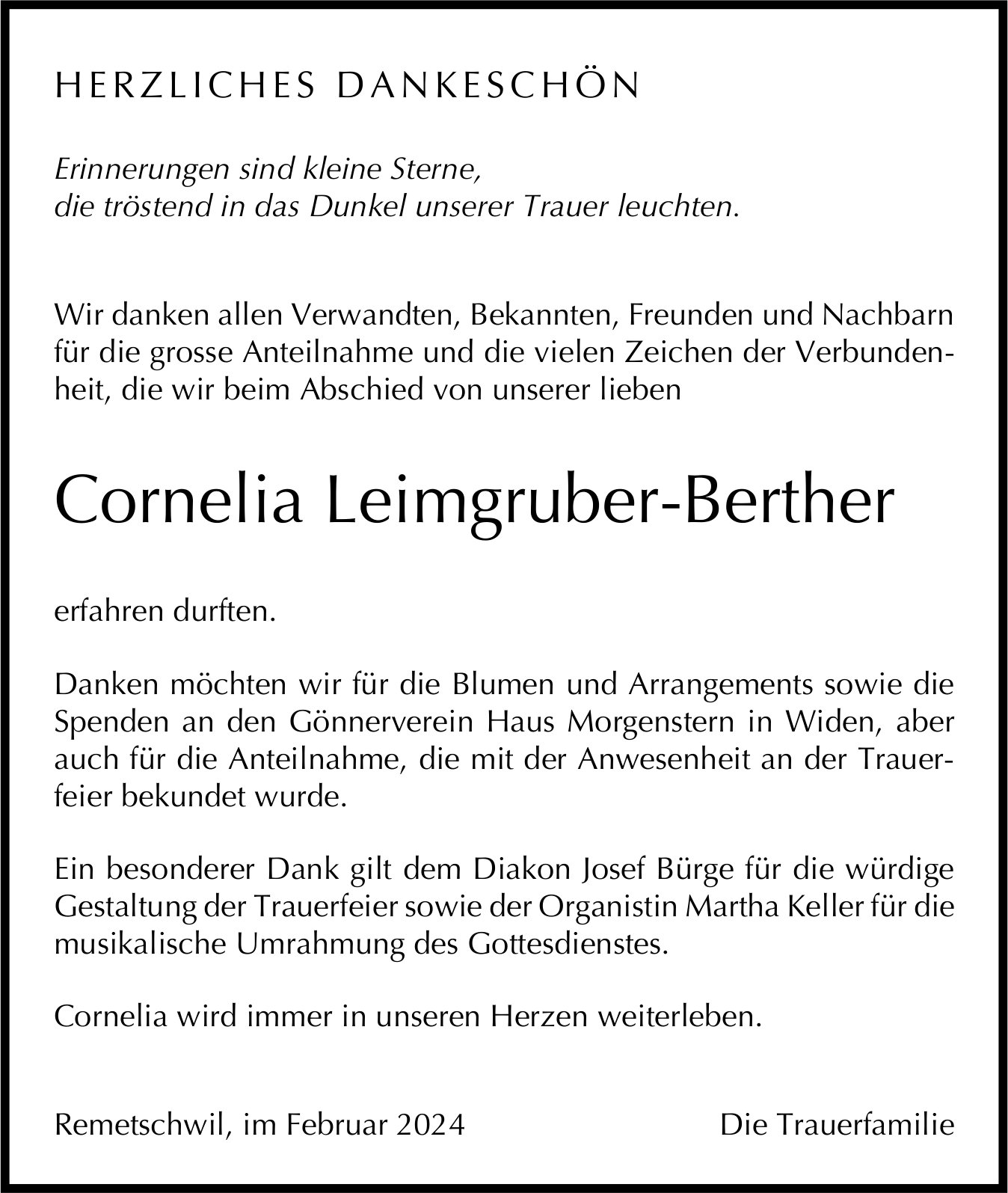 Leimgruber-Berther Cornelia, im März 2024 / DS