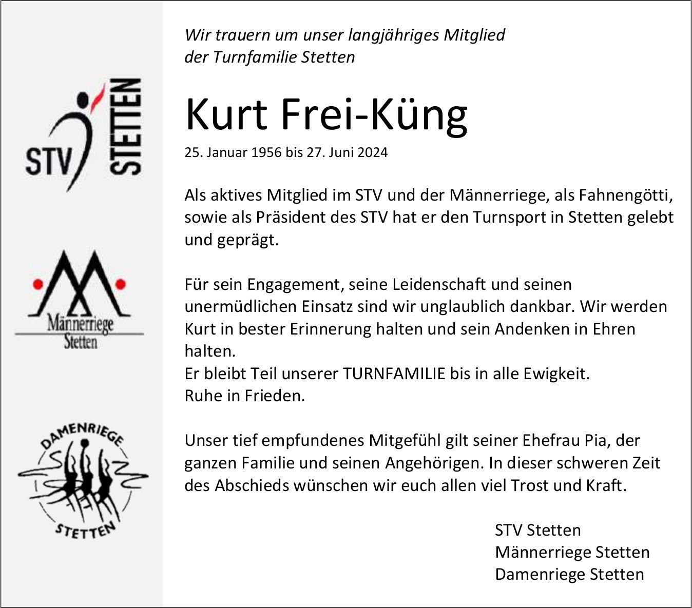 Frei-Küng Kurt, Juni 2024 / TA