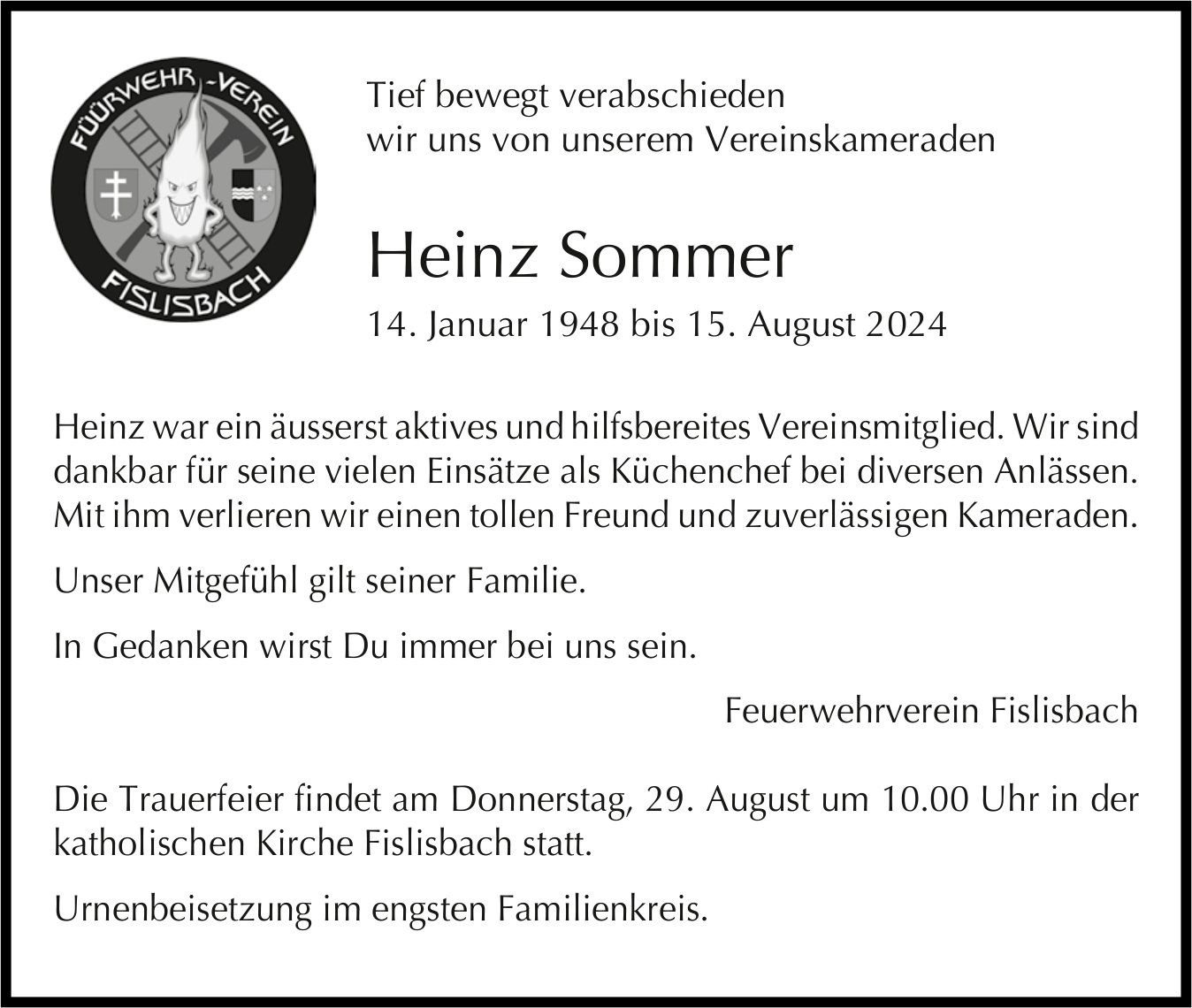 Sommer Heinz, August 2024 / TA