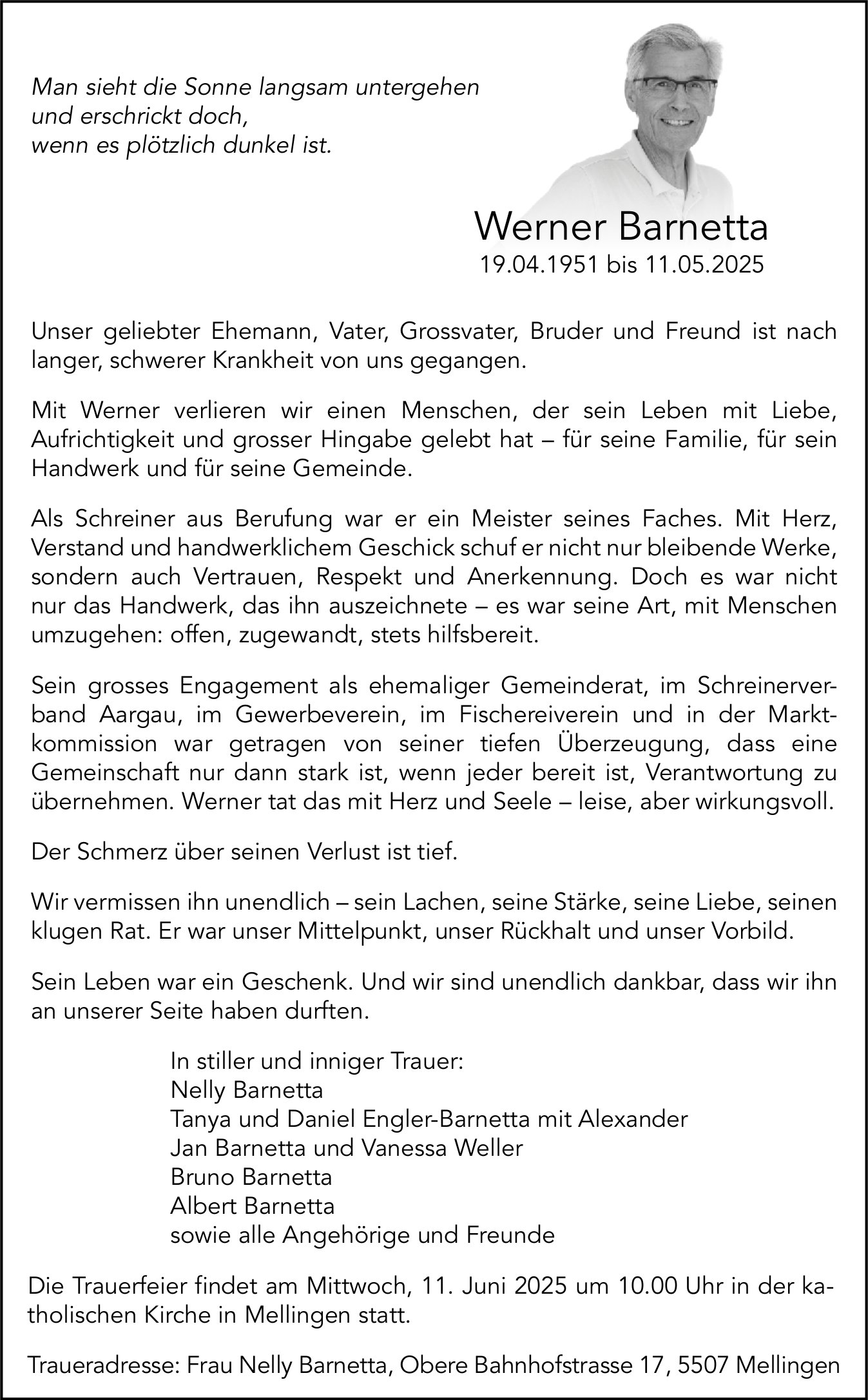 Barnetta Werner, Mai 2025 / TA