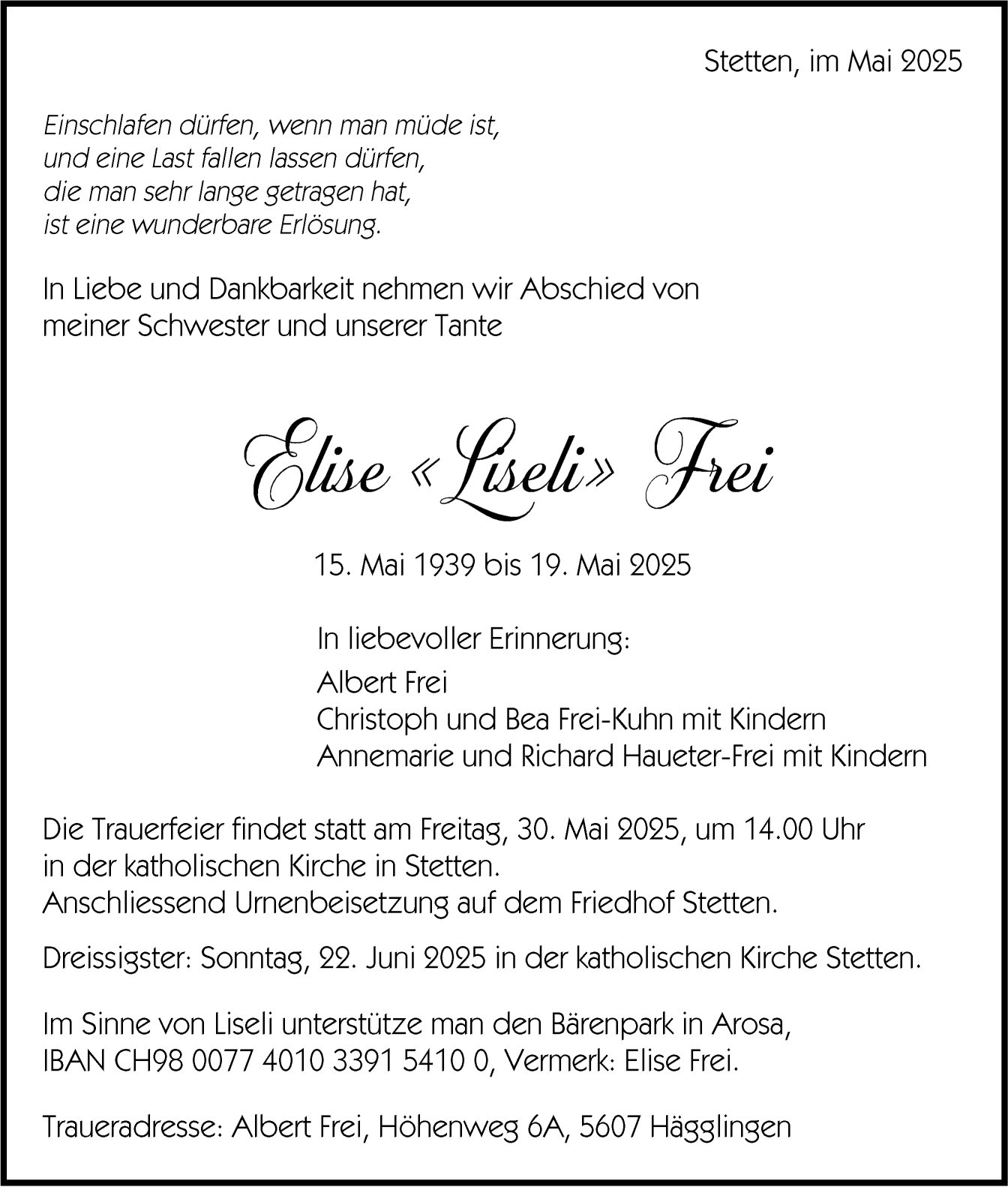 Frei Elise 