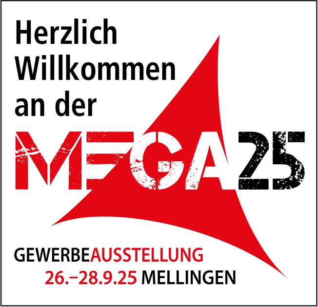 MEGA 2025, Gewerbeausstellung, 26. bis 28. September, Mellingen