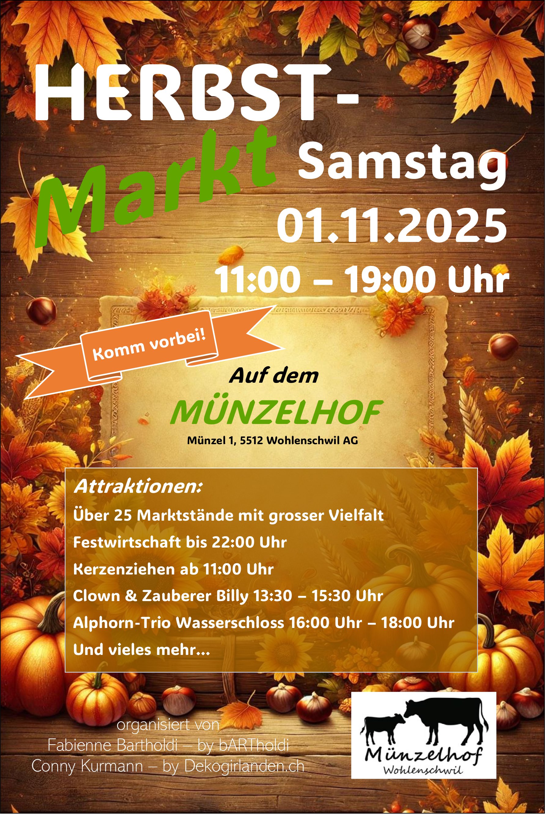 Herbst Markt, 1. November, Münzelhof, Wohlenschwil