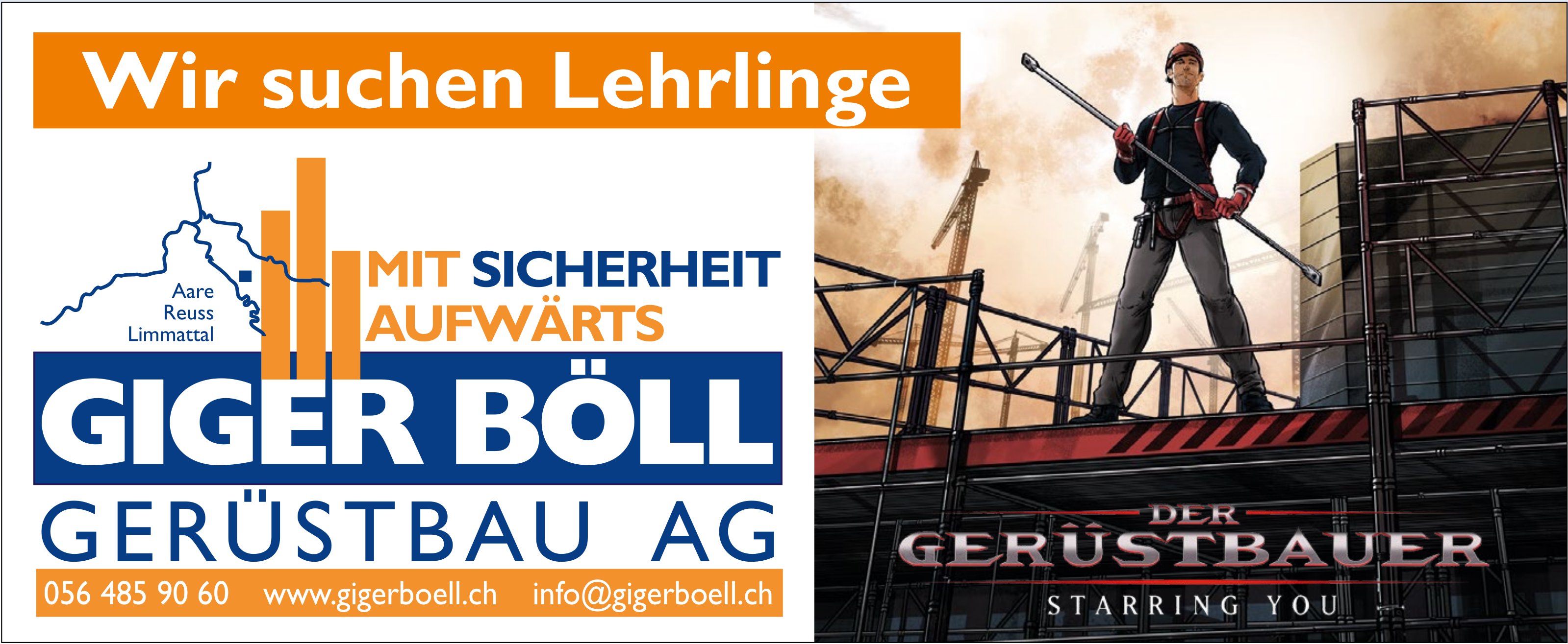 Lehrstellen, Giger Böll Gerüstbau AG, zu vergeben