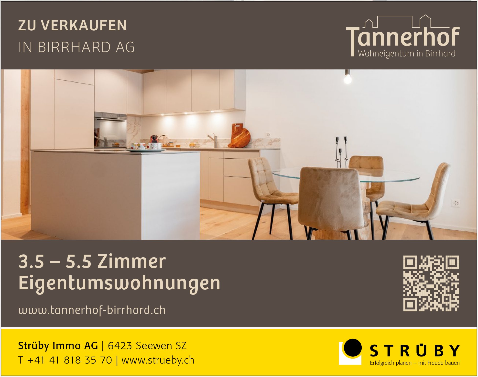3.5- bis 5.5 Zimmer Eigentumswohnungen, Seewen SZ, zu verkaufen