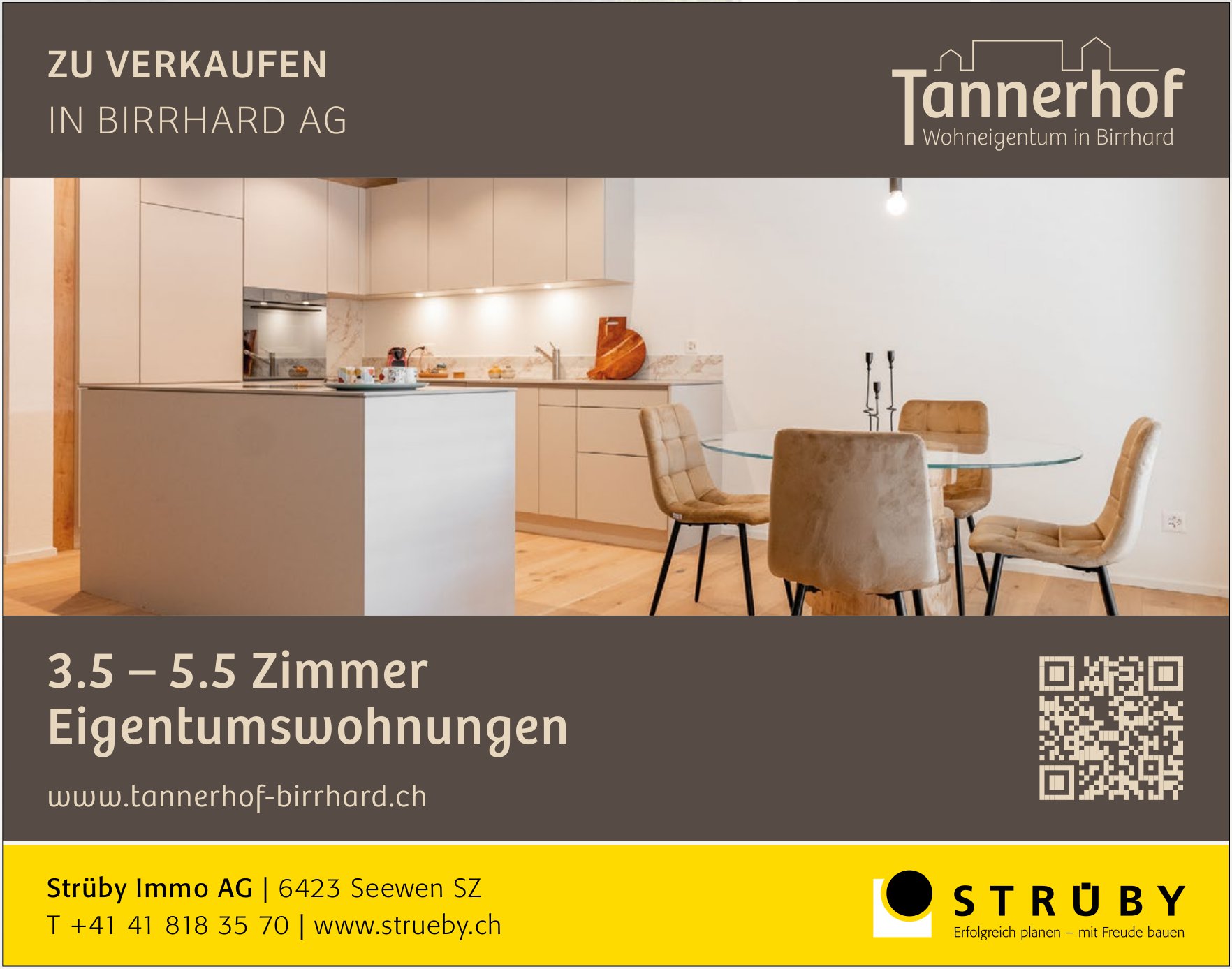3.5- bis 5.5 Zimmer Eigentumswohnungen, Seewen SZ, zu verkaufen