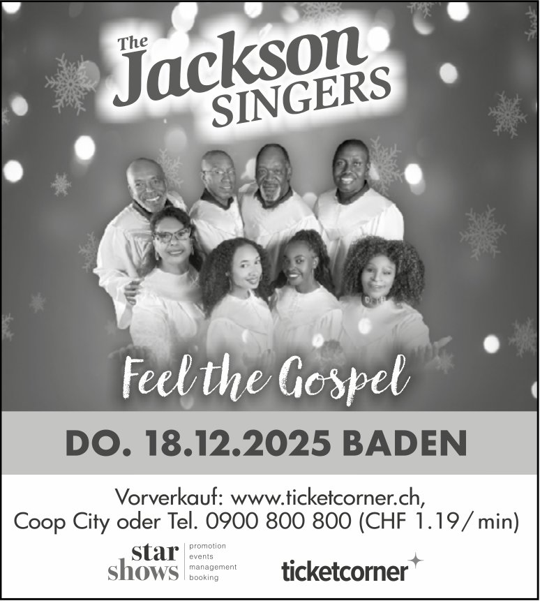 The Jackson Singers, 18. Dezember, Baden