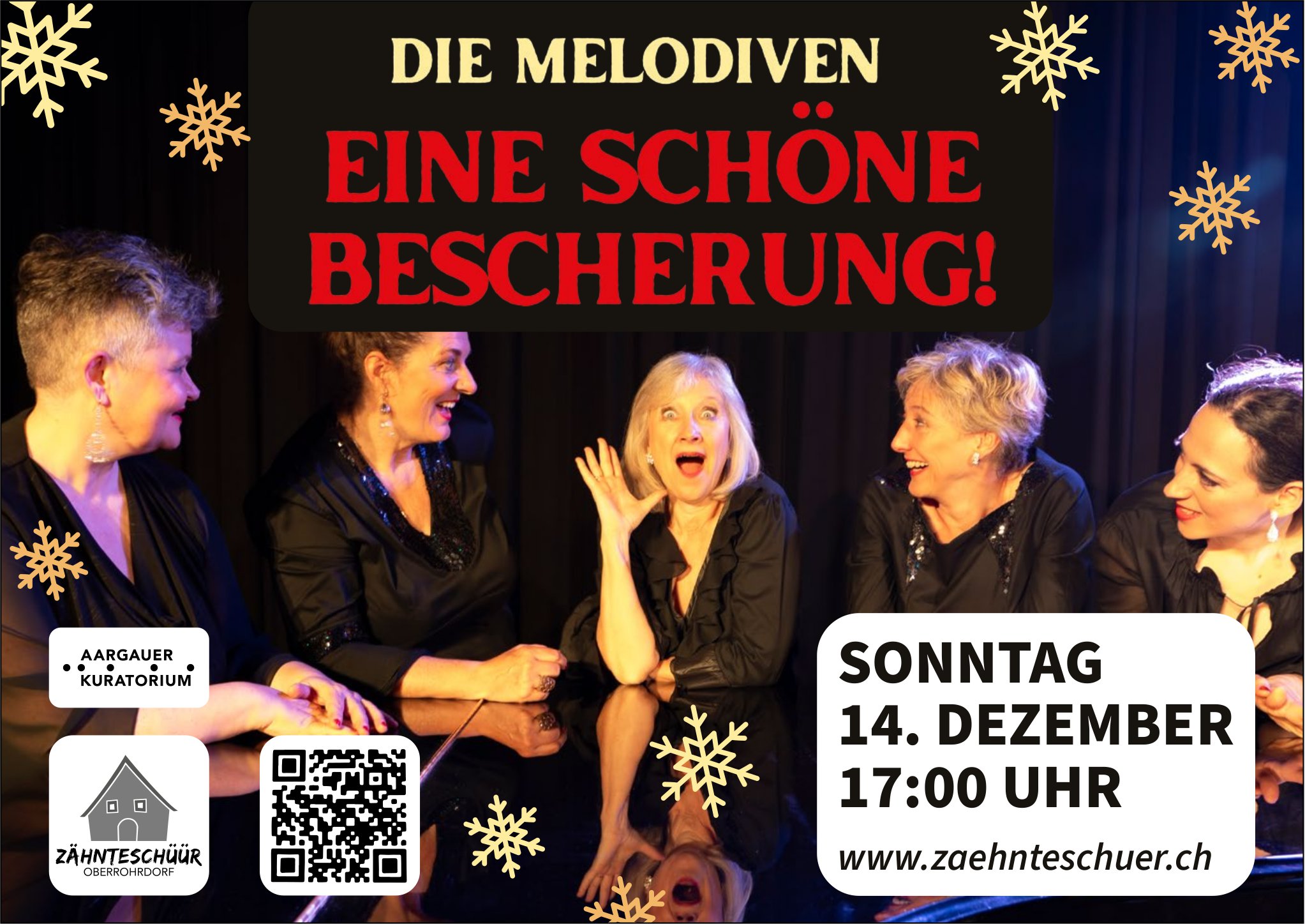 Die Melodiven, Eine schöne Bescherung!, 14. Dezember, Zähnteschüür, Oberrohrdorf