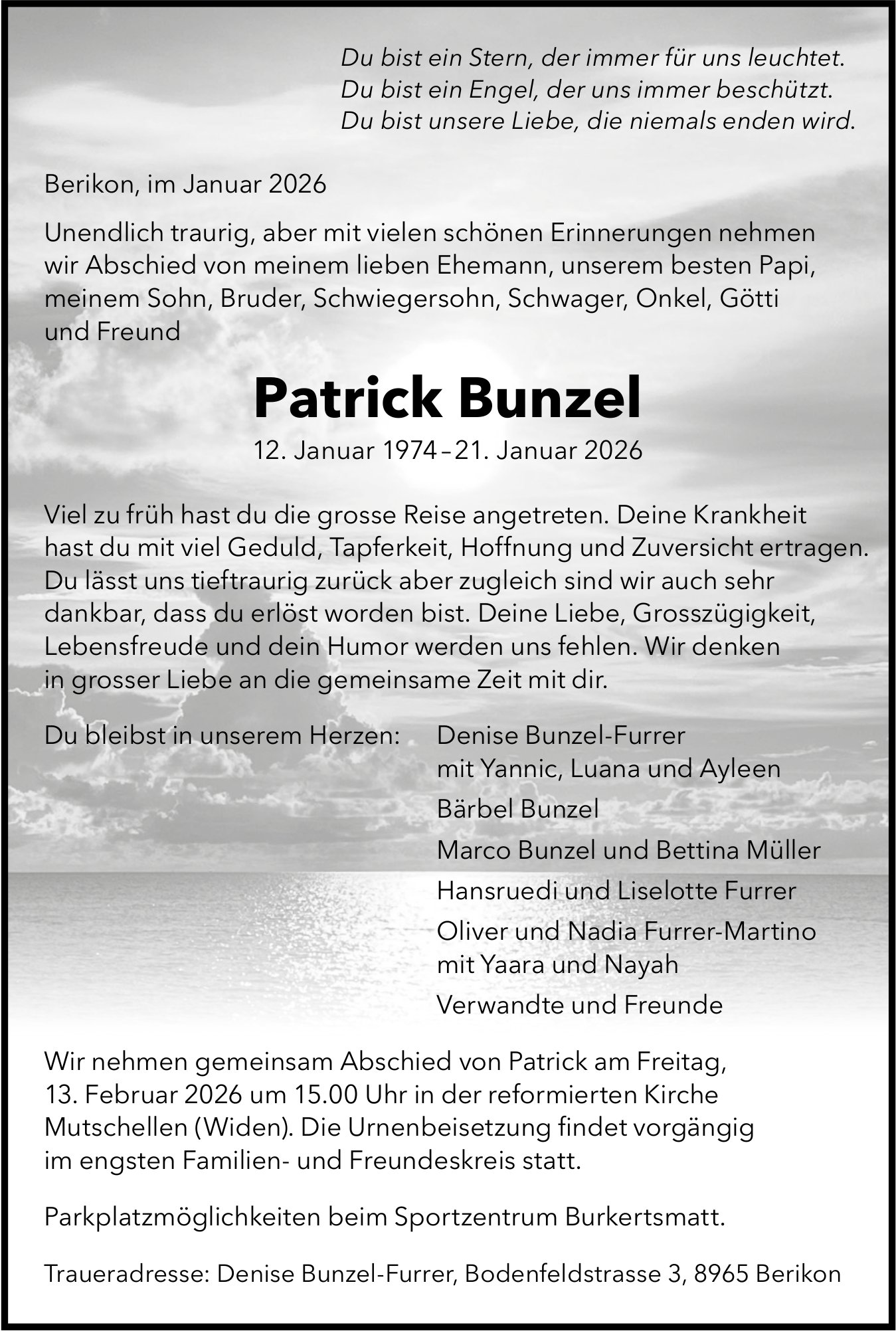Bunzel Patrick, Januar 2026 / TA