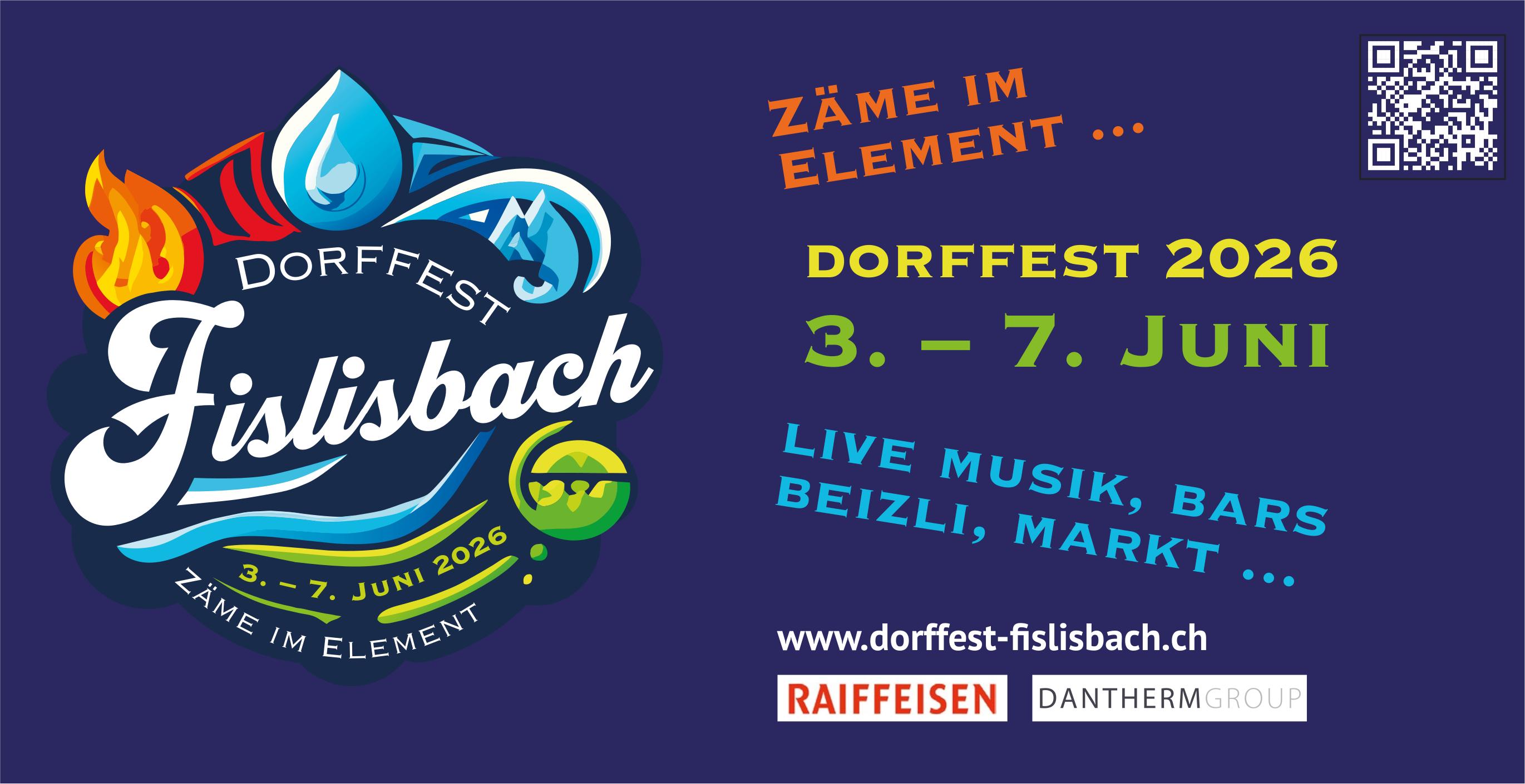 Dorffest, 3. bis 7. Juni, Fislisbach